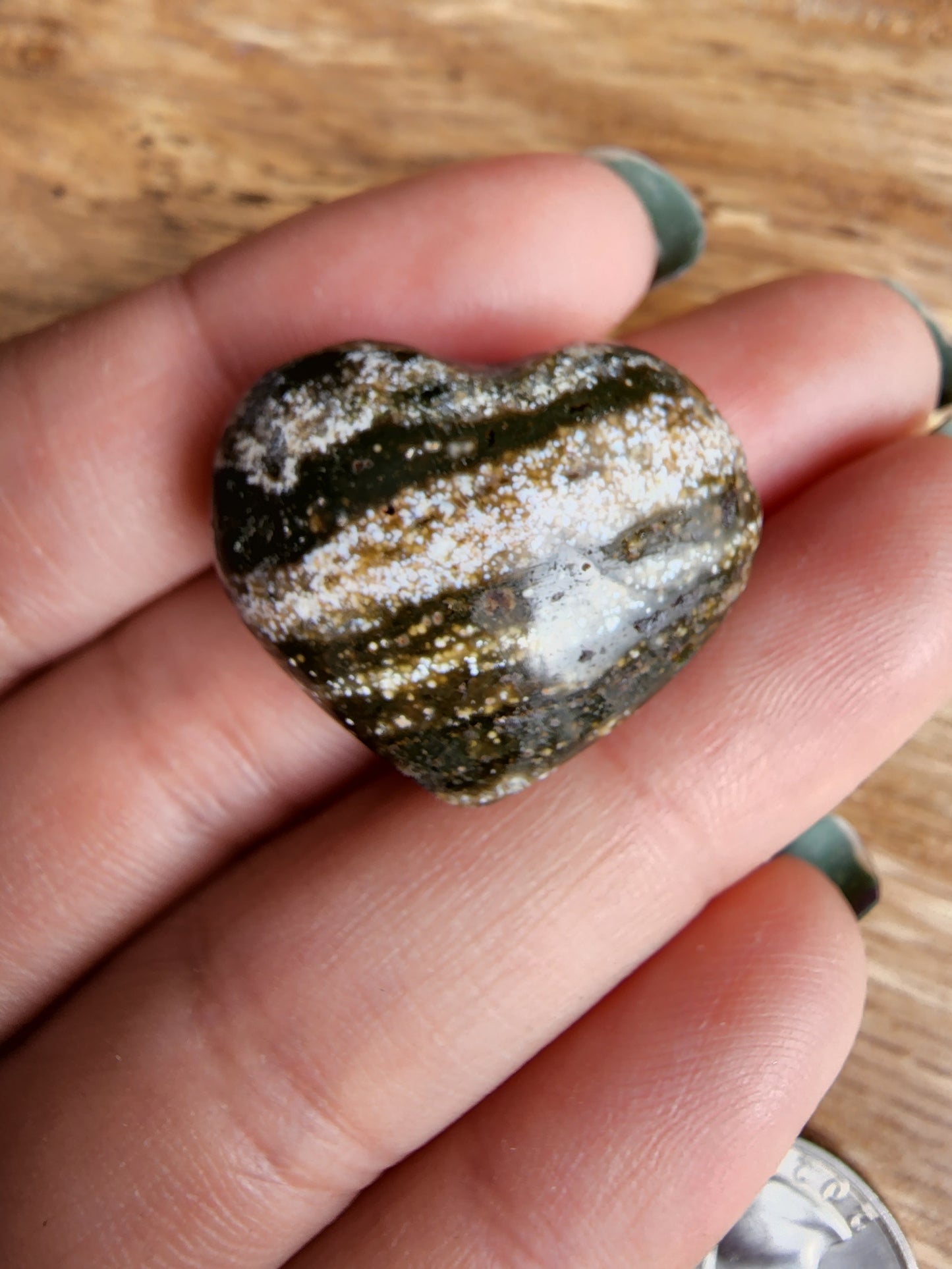 Ocean Jasper Heart