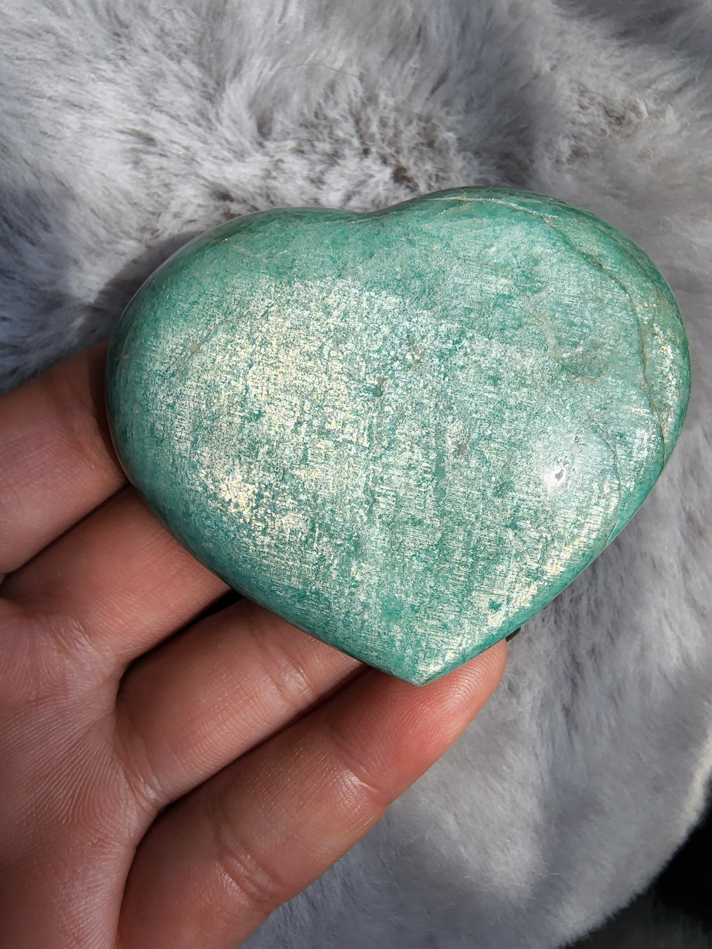 Amazonite Heart