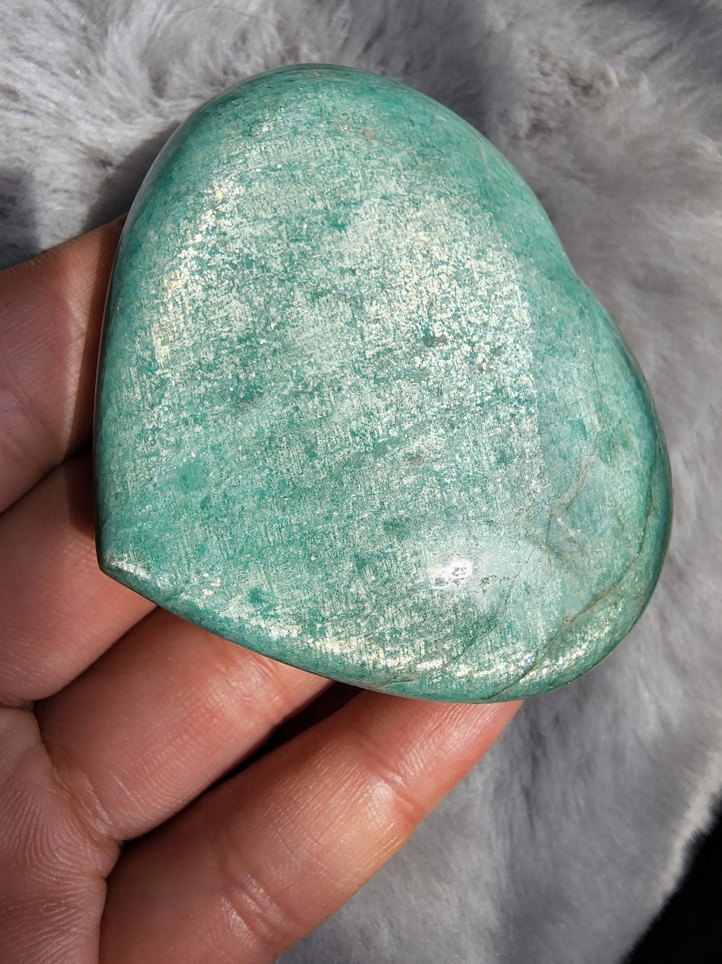 Amazonite Heart