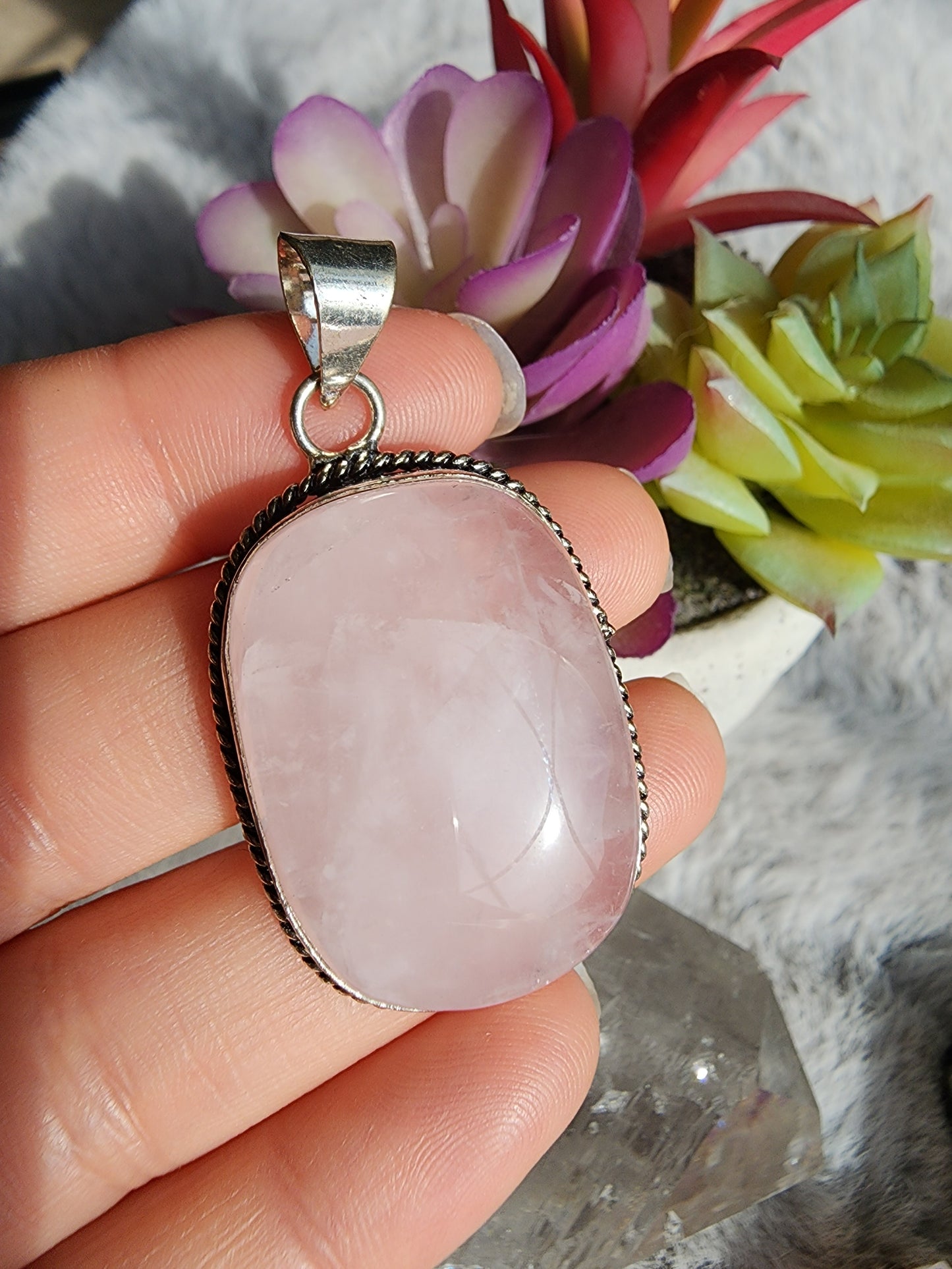 Rose Quartz Pendant