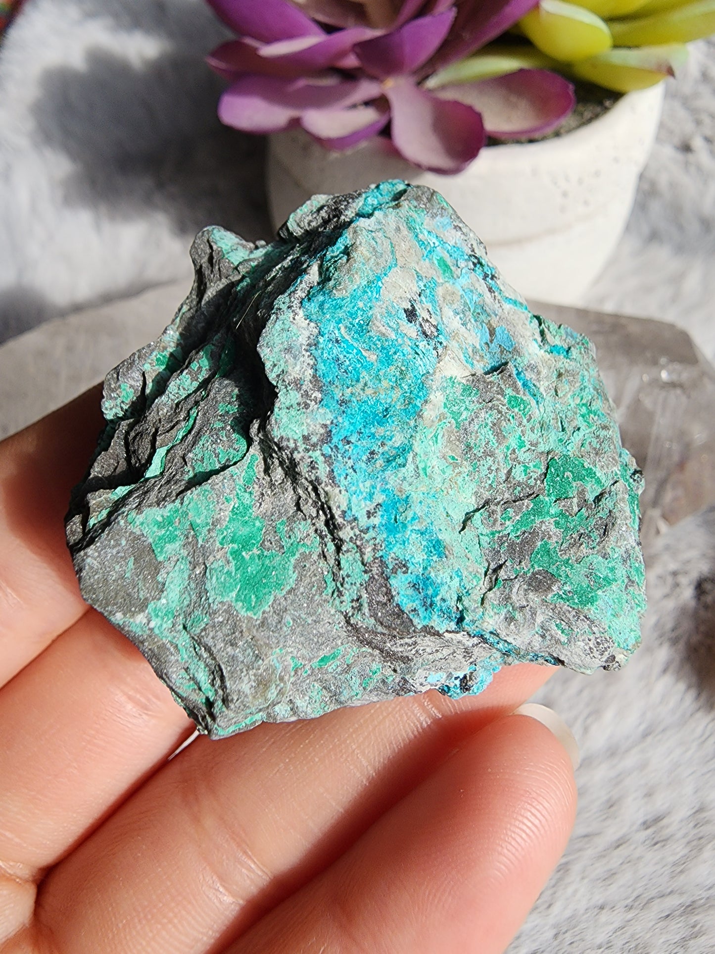 Druzy Chrysocolla Malachite