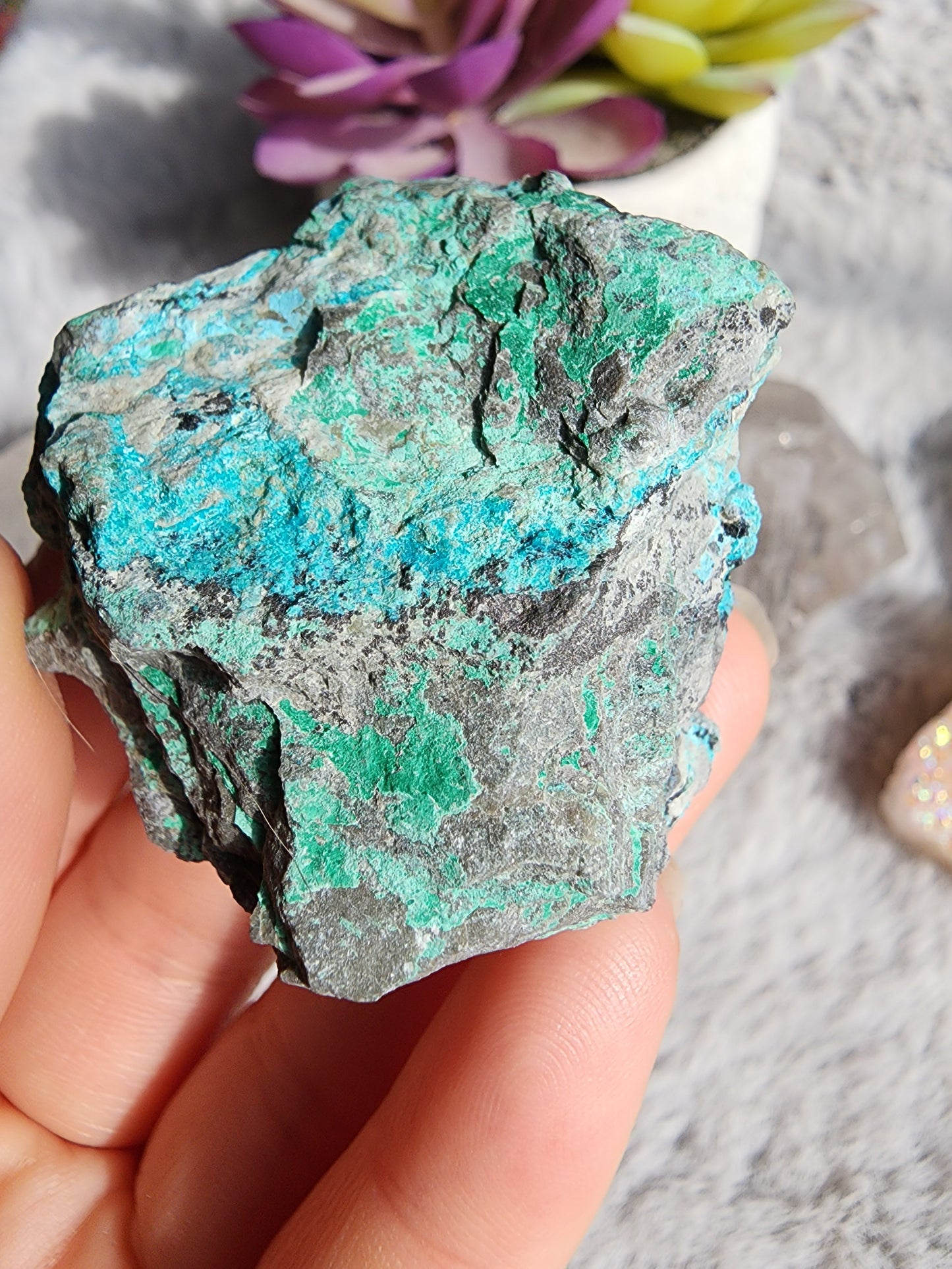 Druzy Chrysocolla Malachite