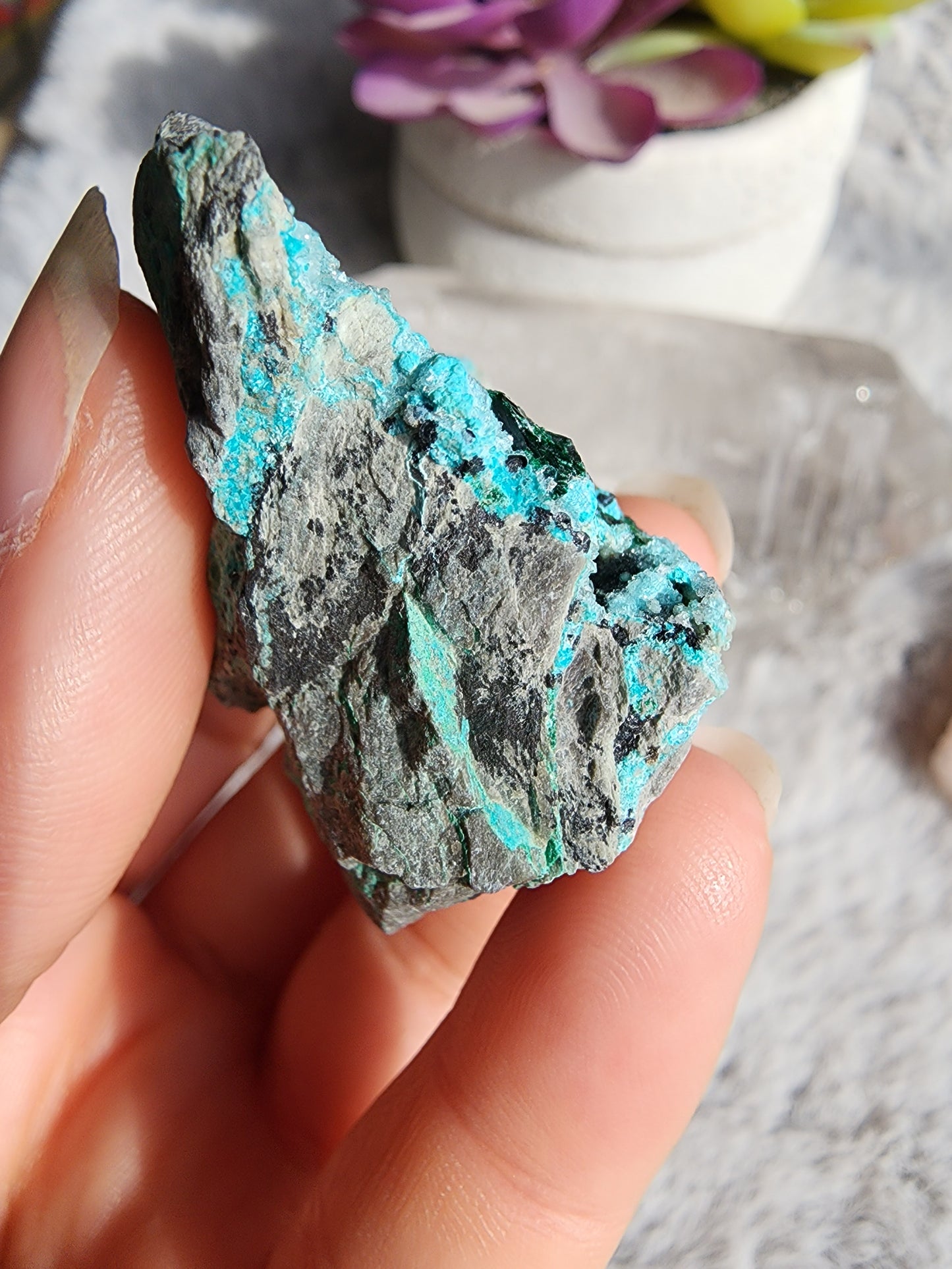 Druzy Chrysocolla Malachite