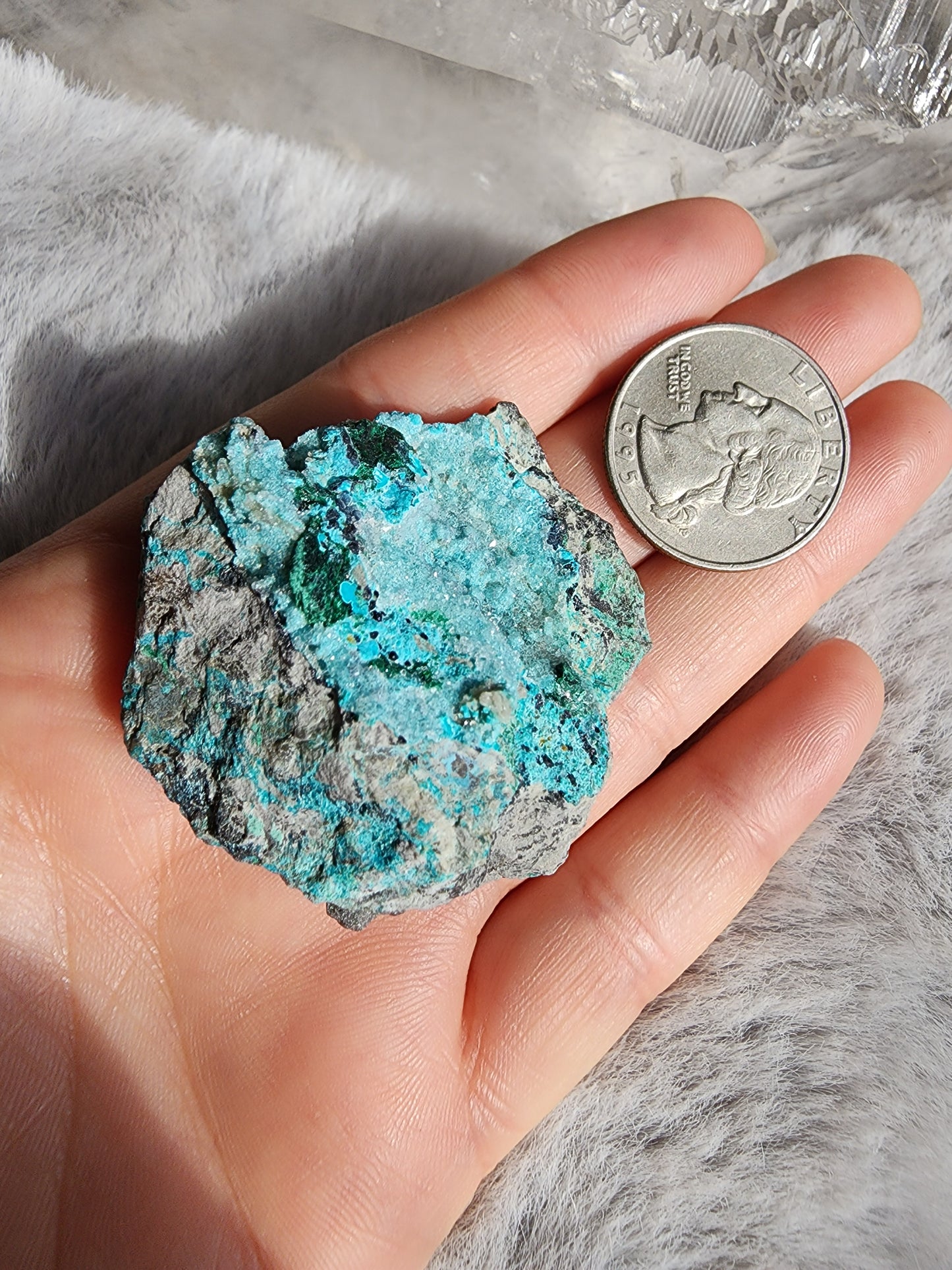 Druzy Chrysocolla Malachite