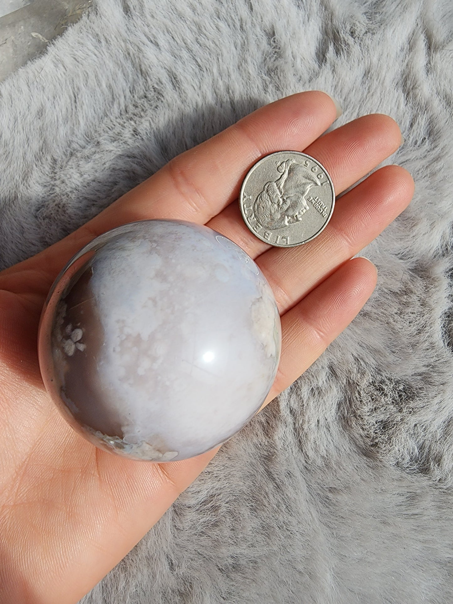 Flower Agate Sphere
