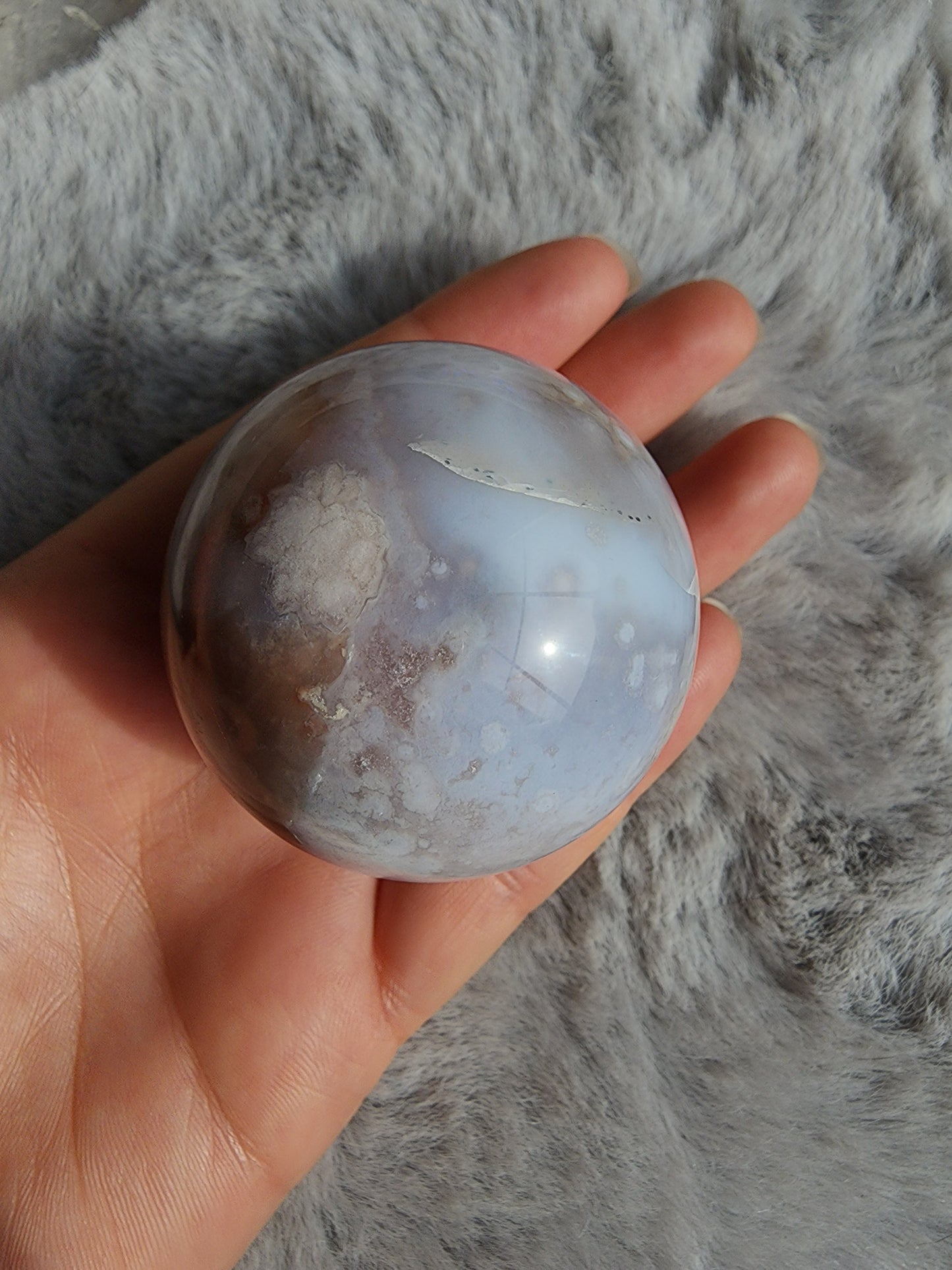 Flower Agate Sphere