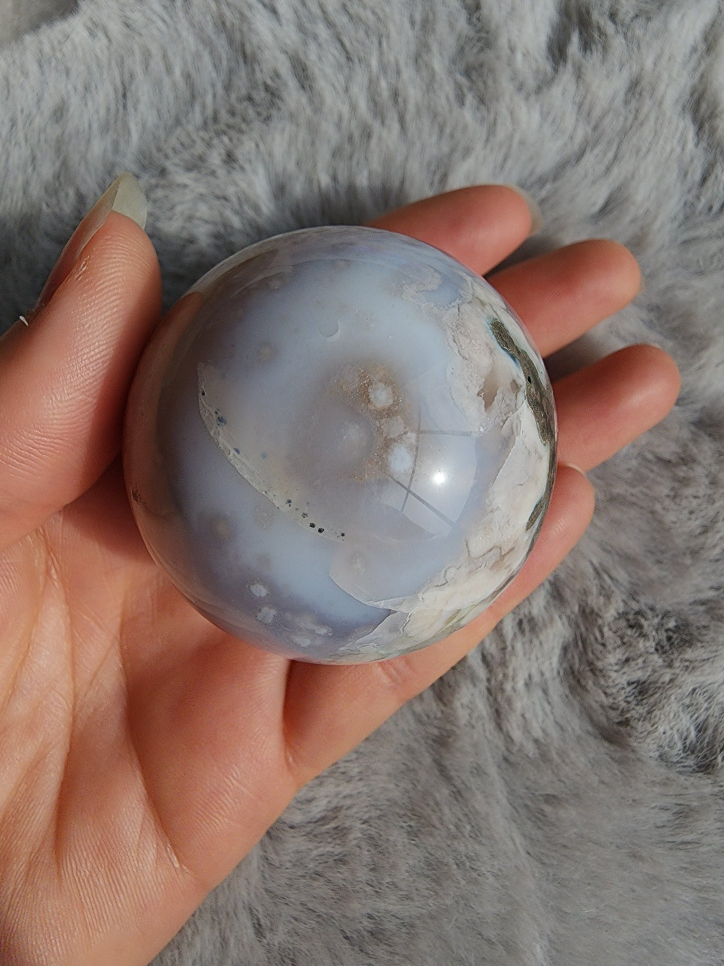 Flower Agate Sphere