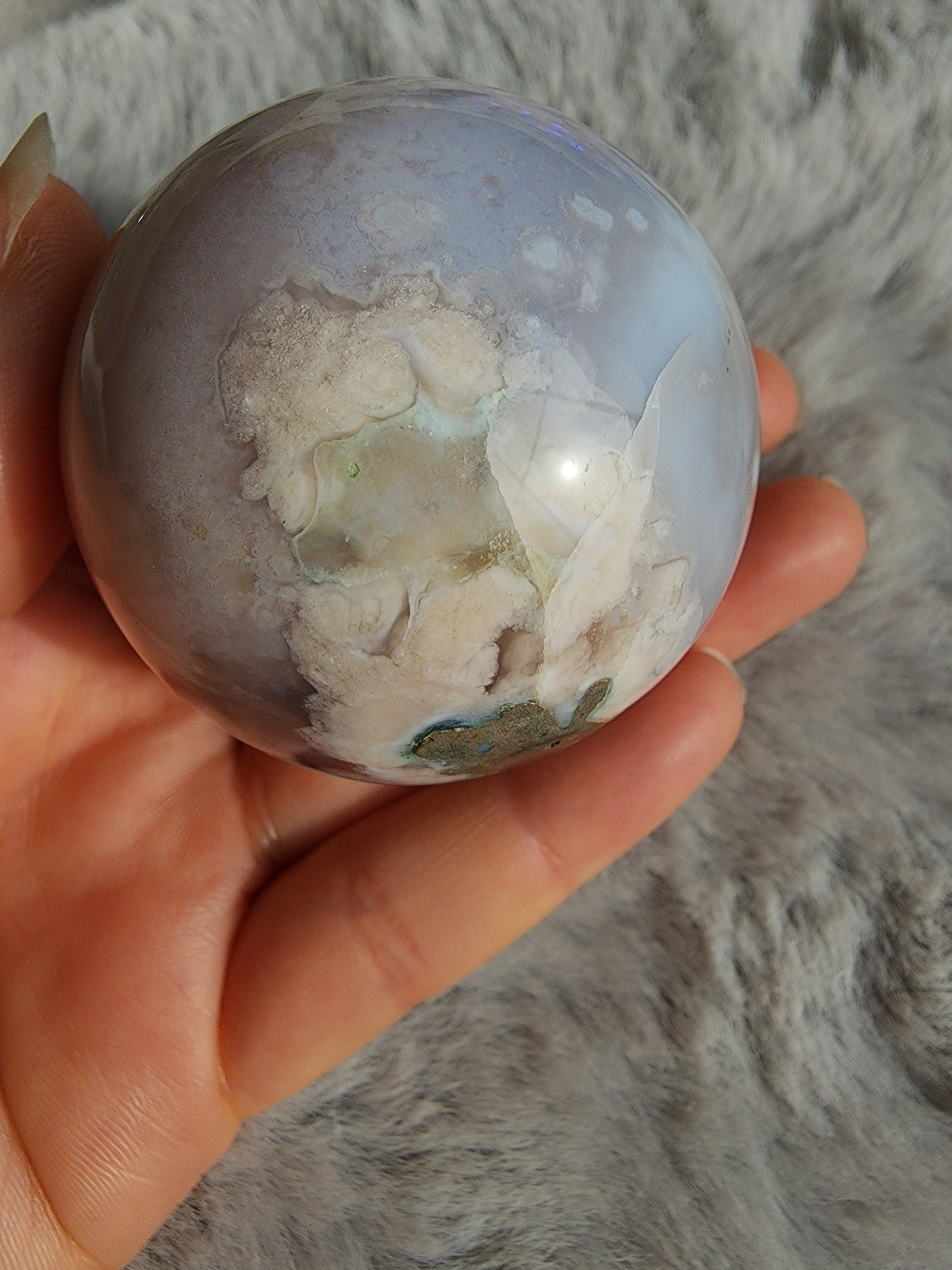 Flower Agate Sphere