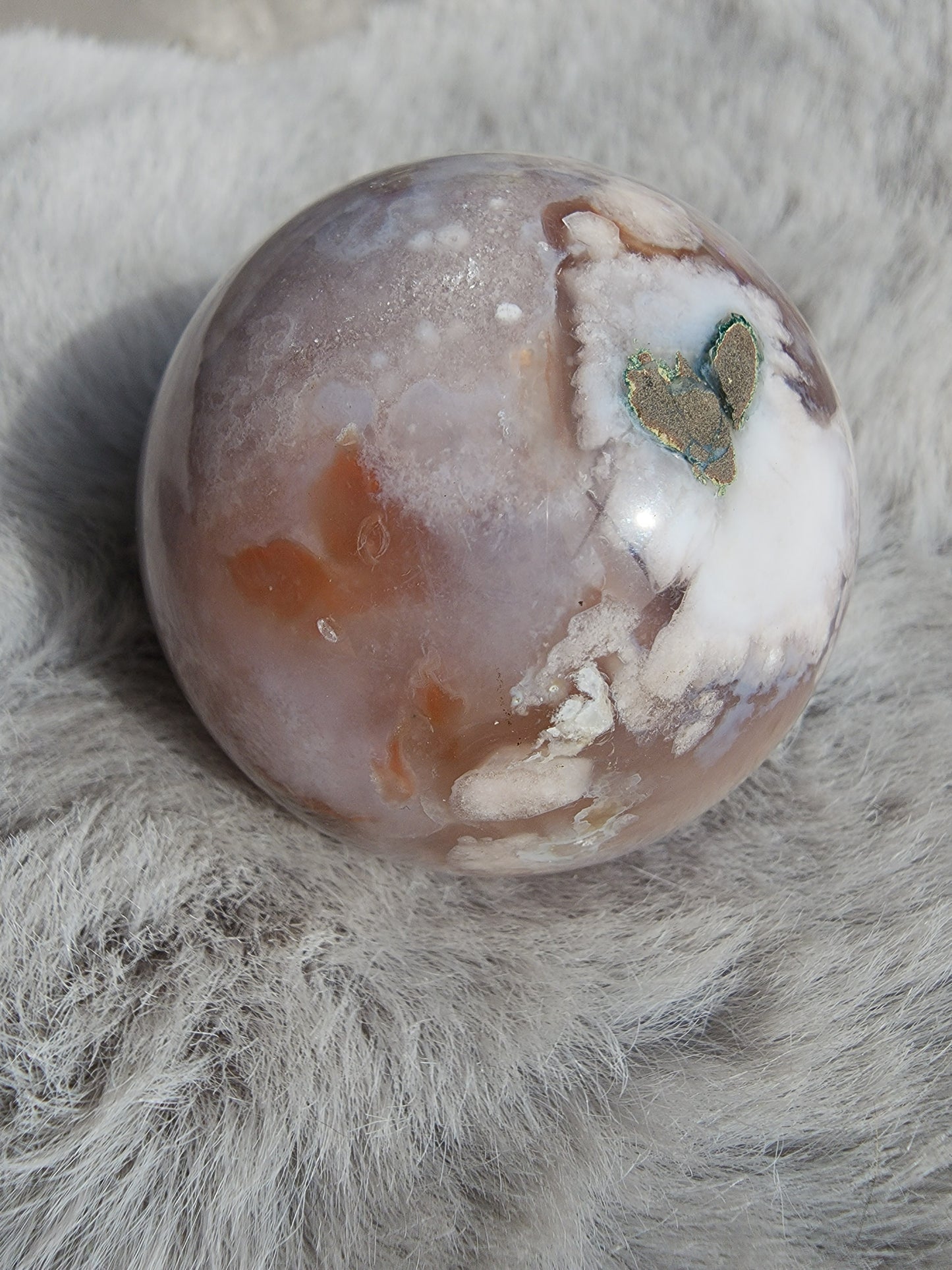 Flower Agate Sphere