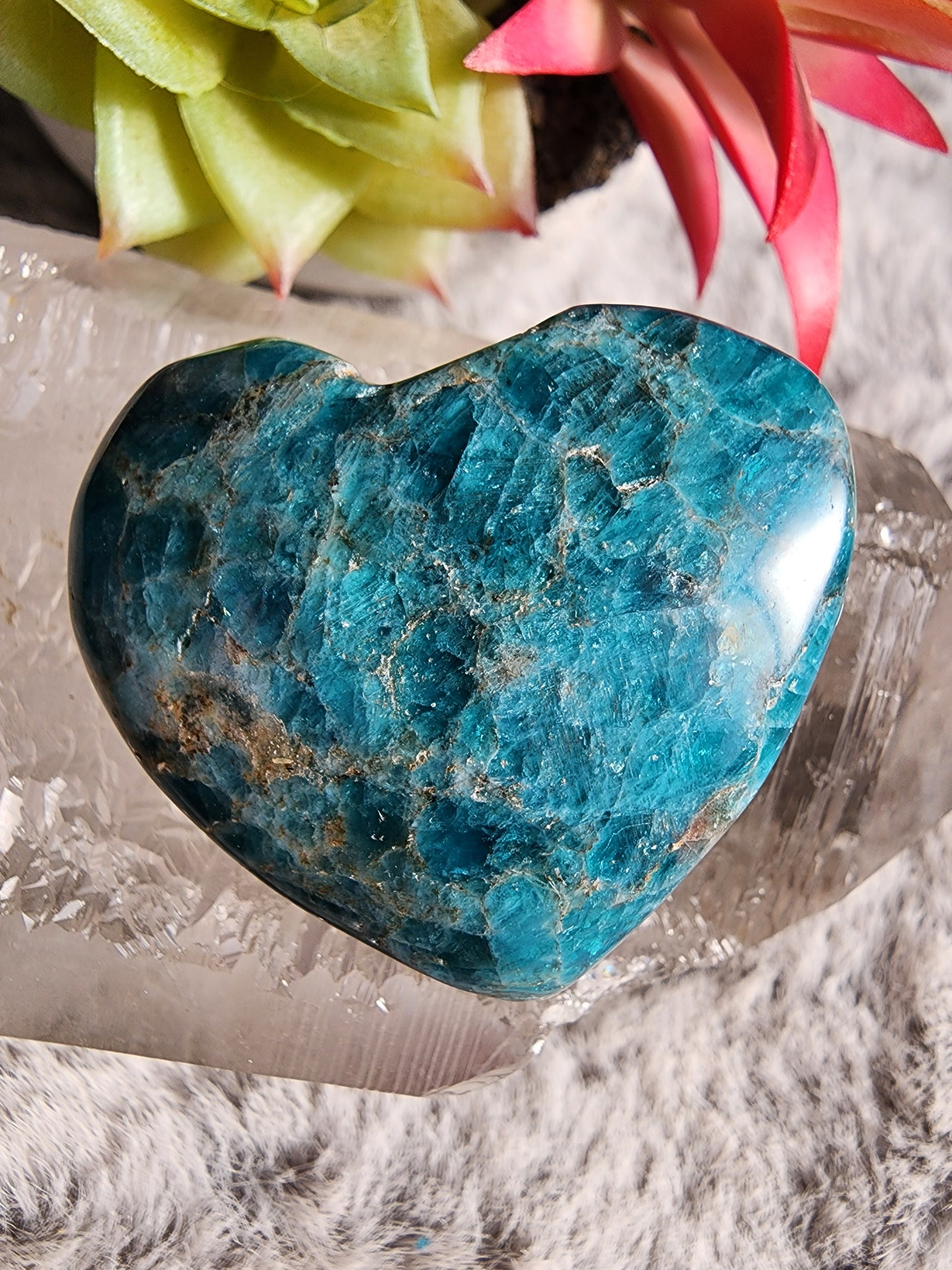 Blue Apaite Heart