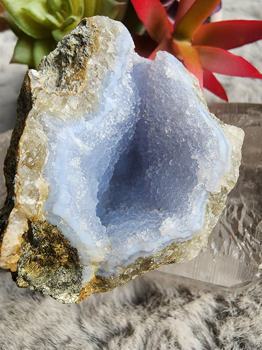 Blue Lace Agate Geode