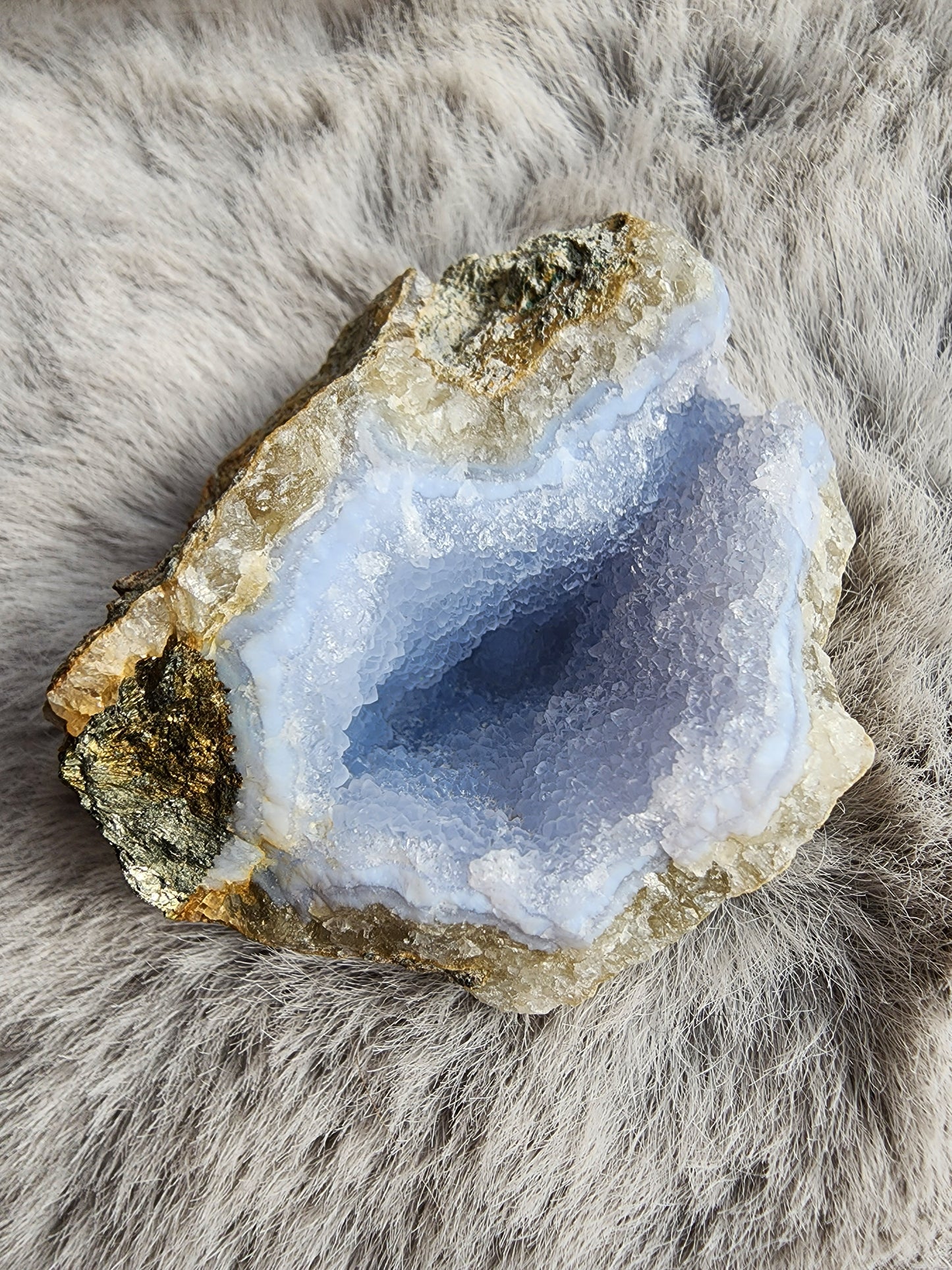 Blue Lace Agate Geode