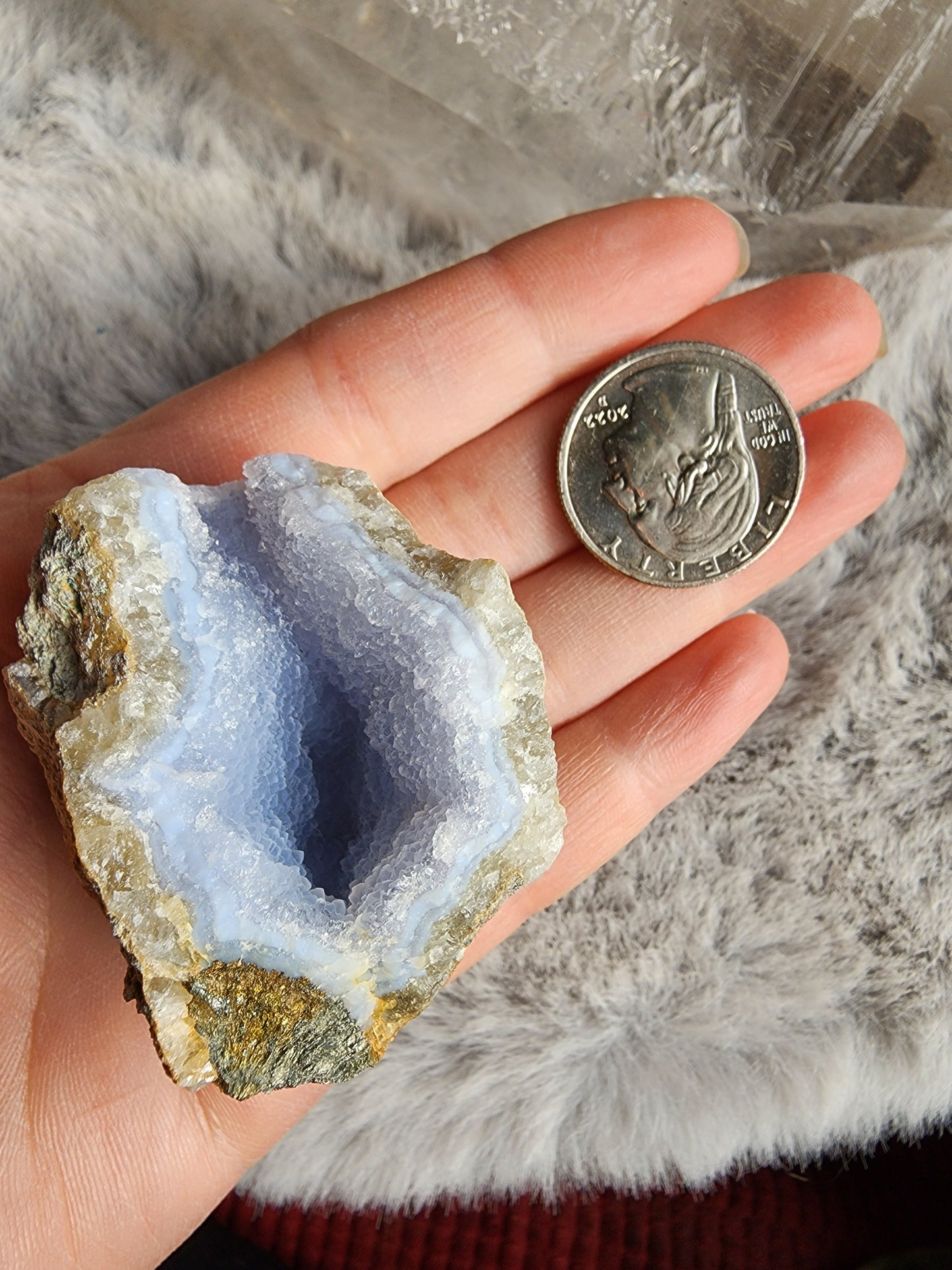 Blue Lace Agate Geode