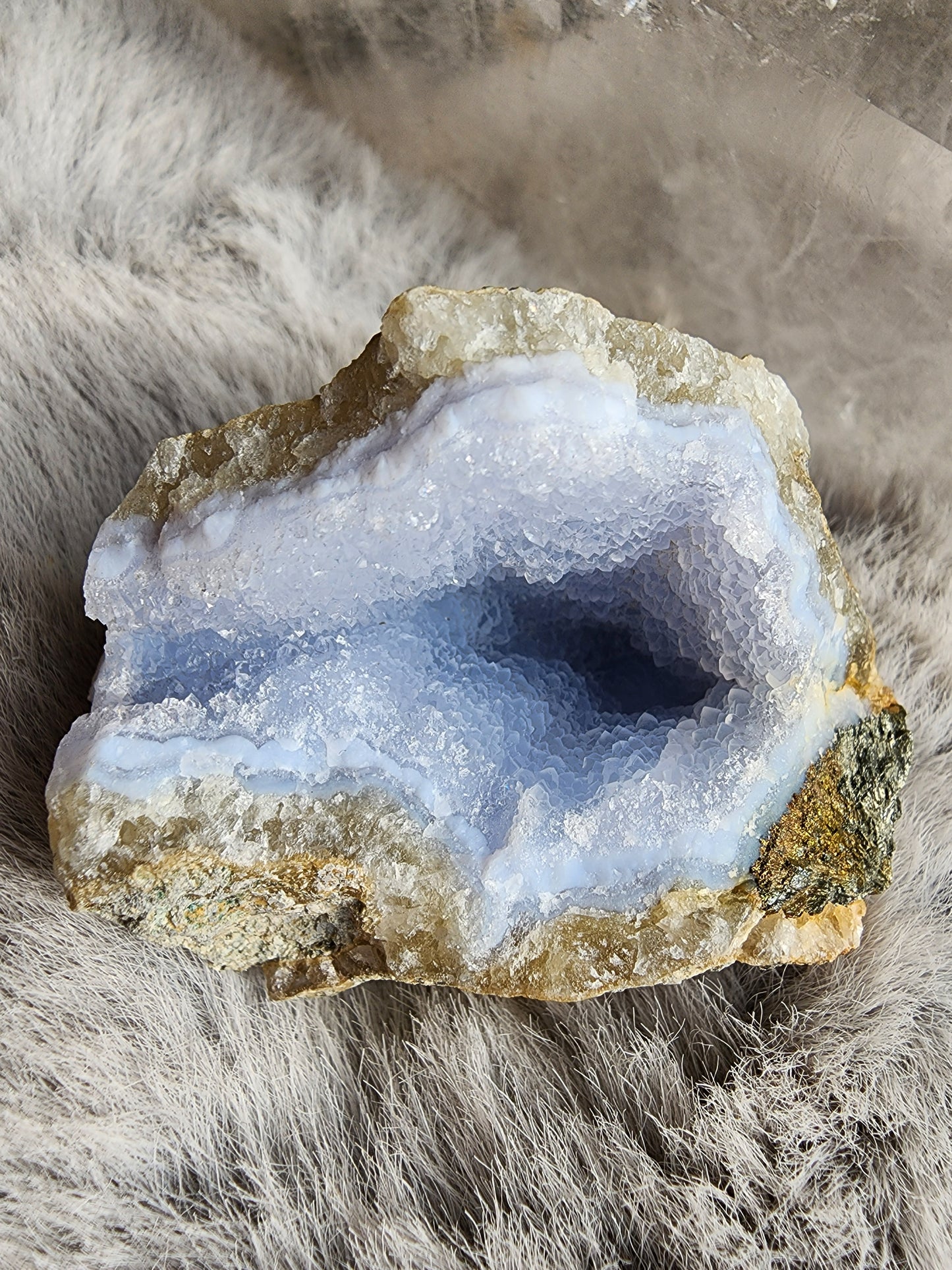 Blue Lace Agate Geode