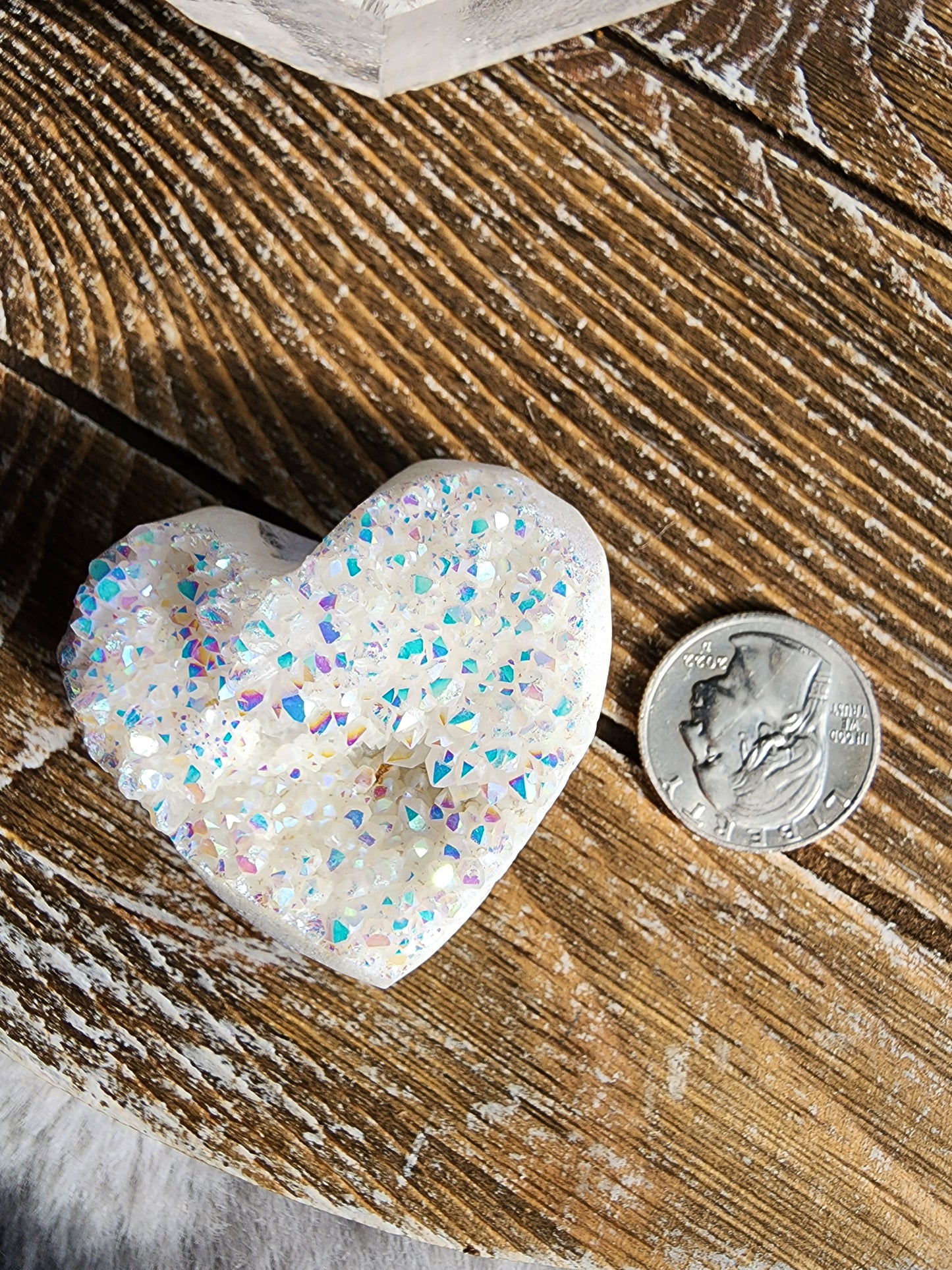 Angel Aura Quartz Heart