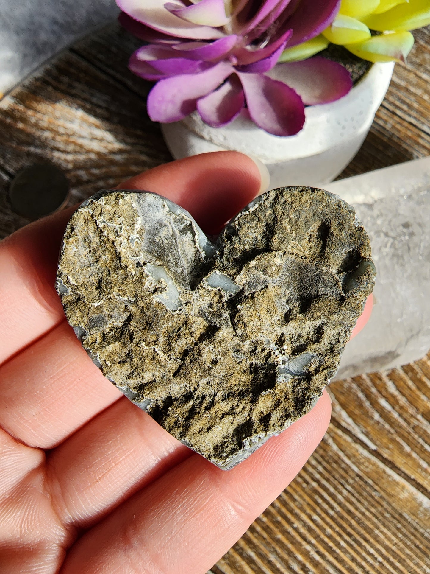Amethyst Heart Cluster