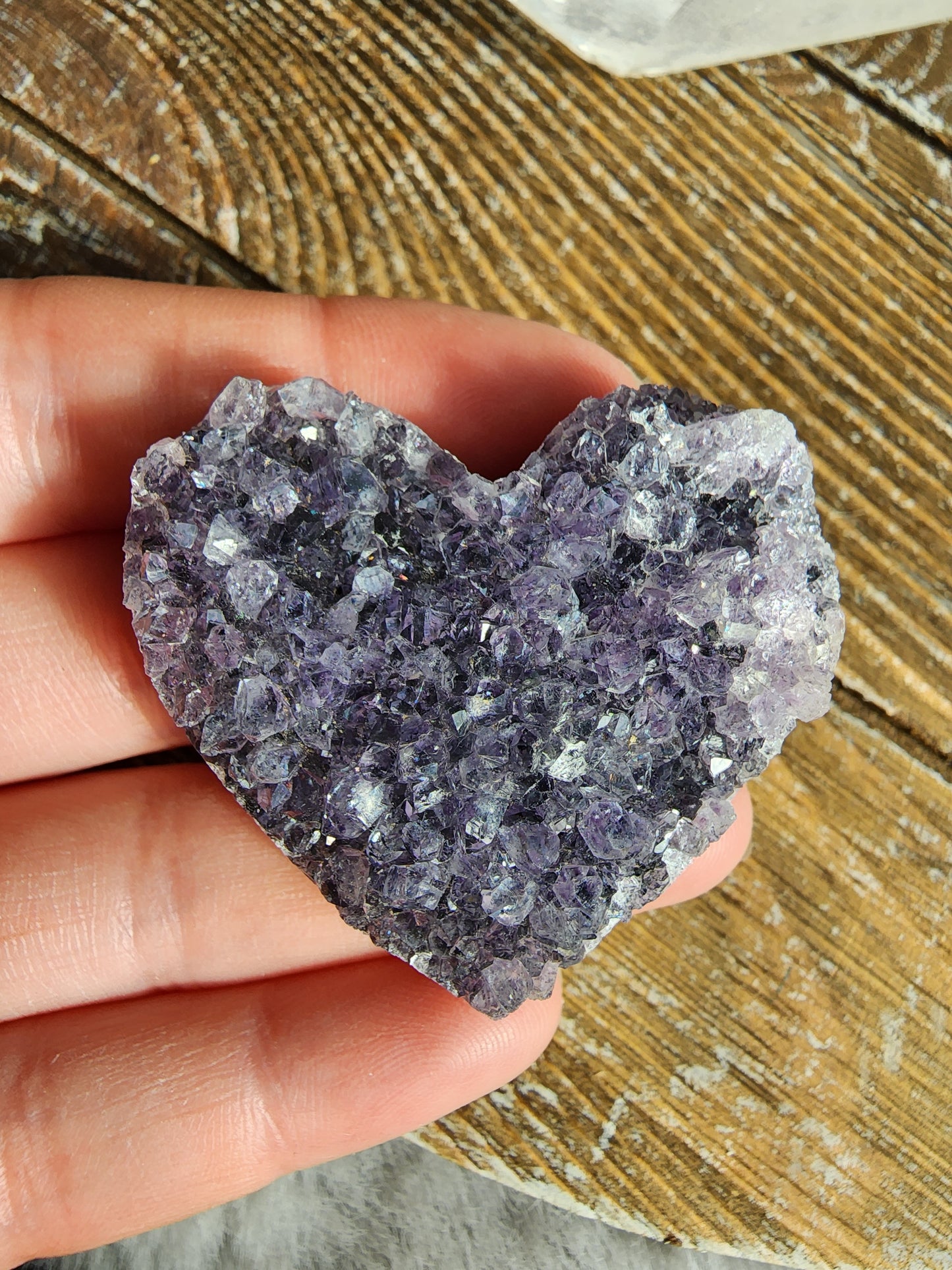 Amethyst Heart Cluster