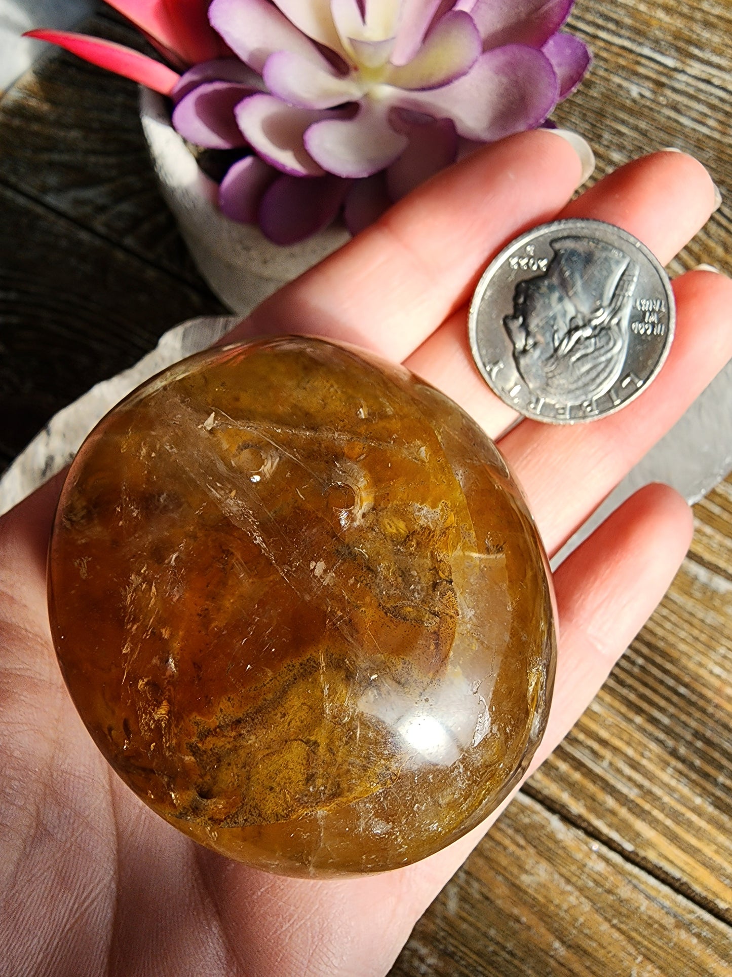 Golden Healer Palmstone