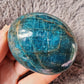 Blue Apatite Palmstone