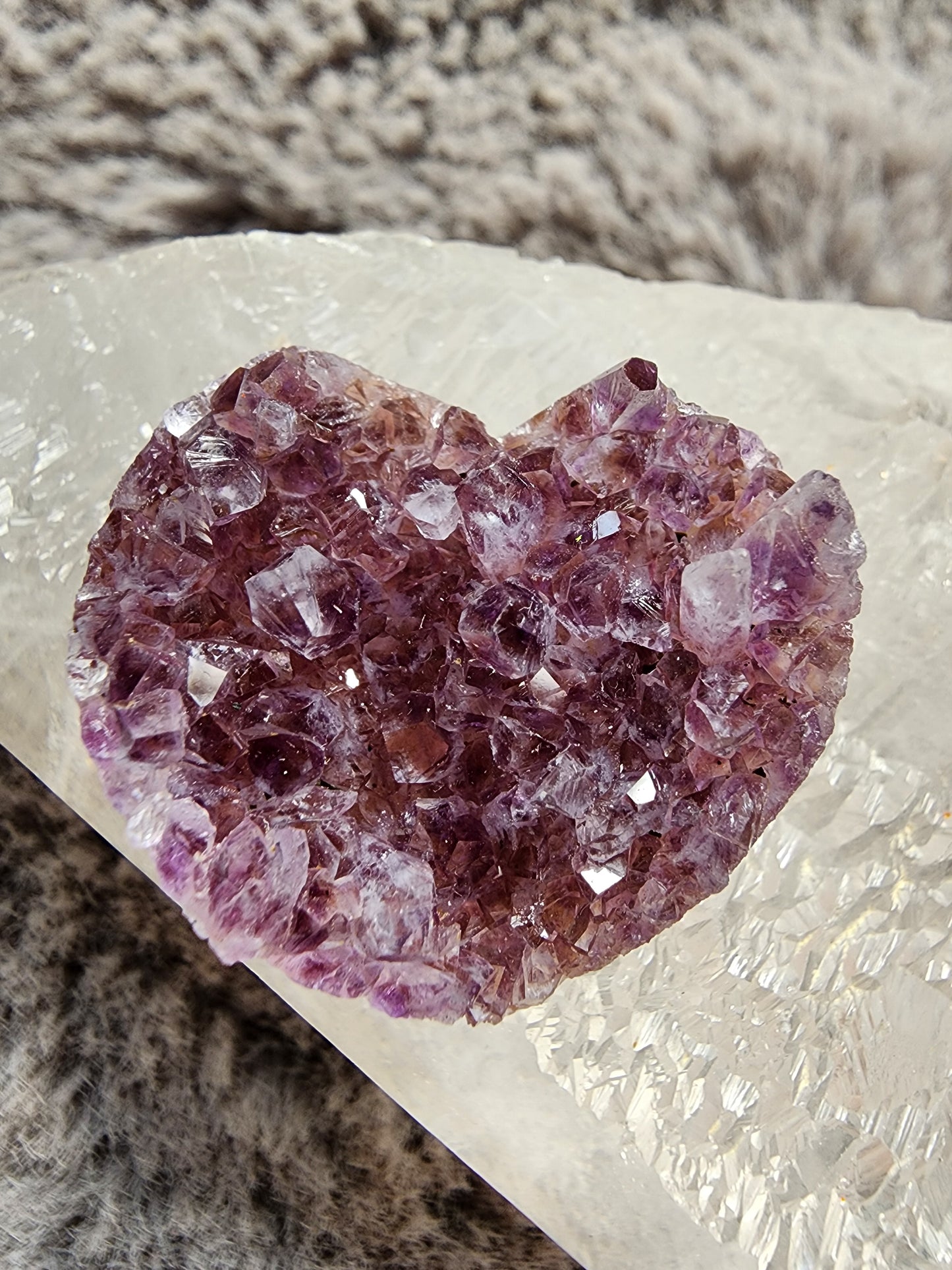 Amethyst Heart Cluster