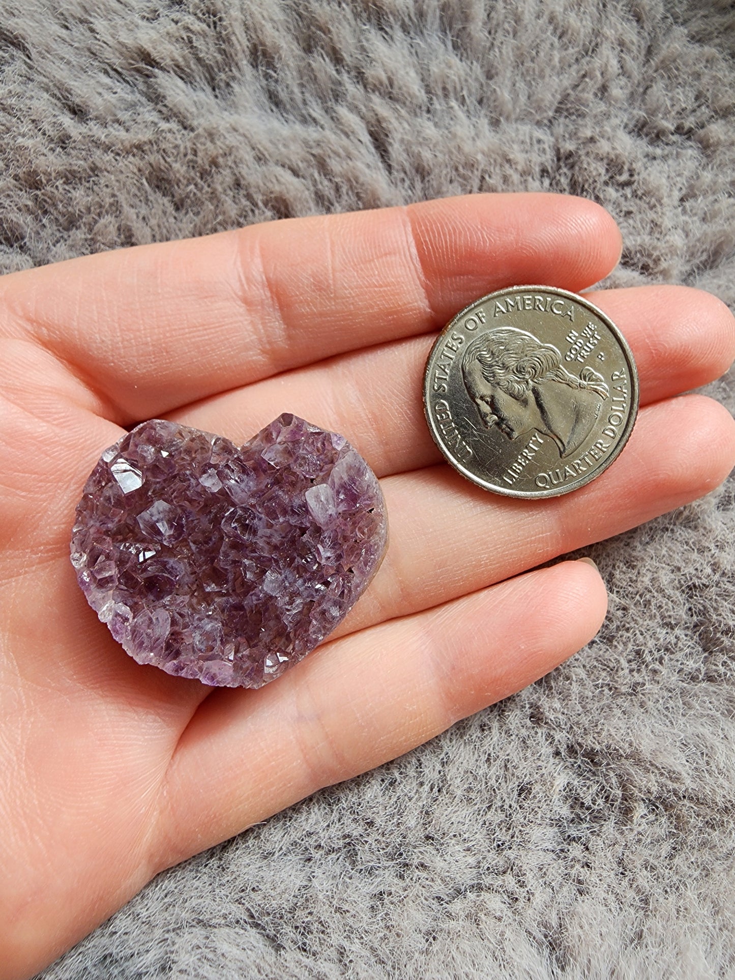 Amethyst Heart Cluster