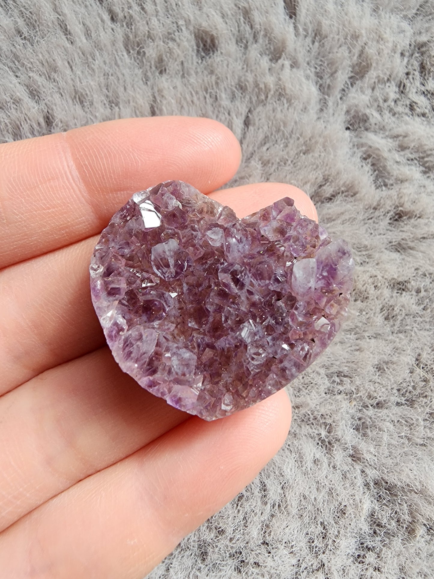 Amethyst Heart Cluster