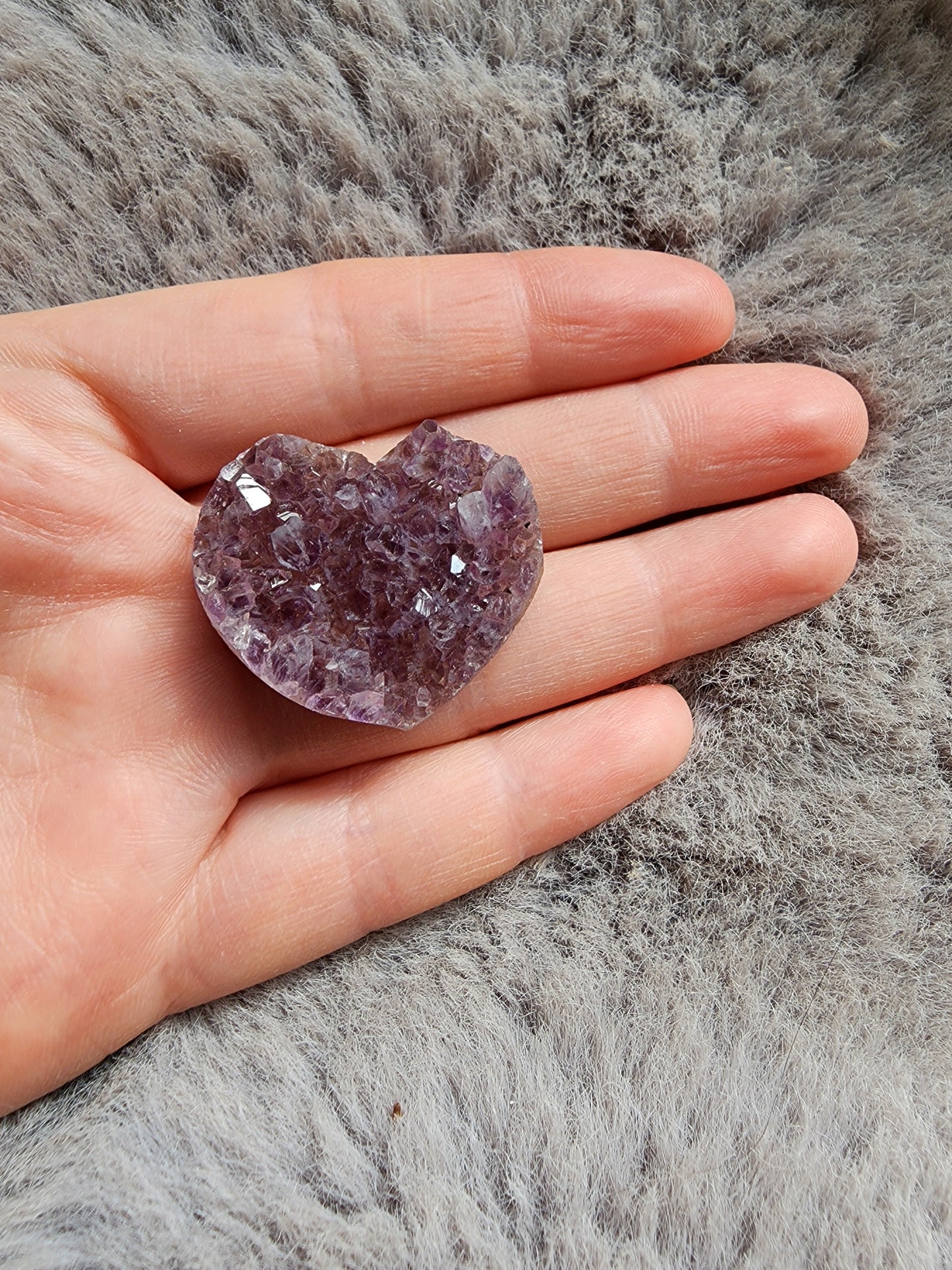 Amethyst Heart Cluster