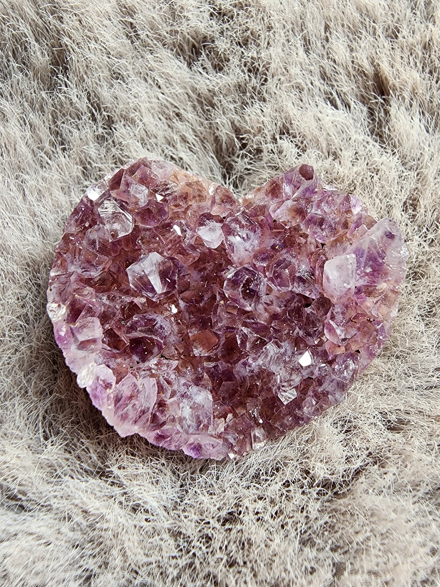 Amethyst Heart Cluster