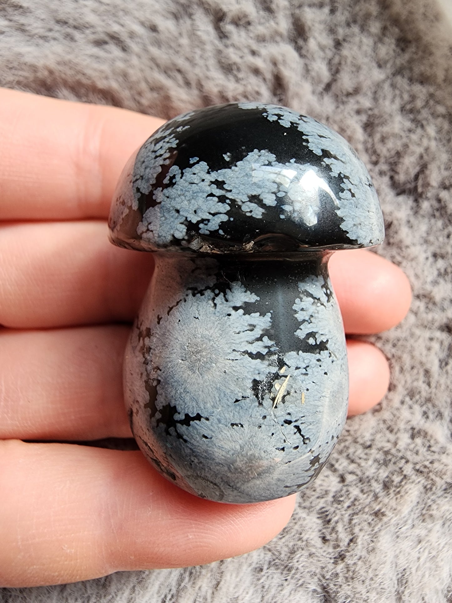 Snowflake Obsidian Mushroom