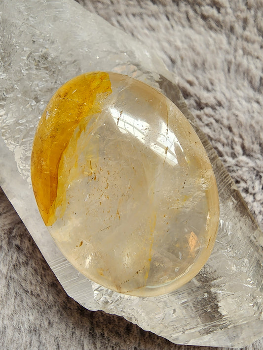 Golden Healer Quartz Palmstone