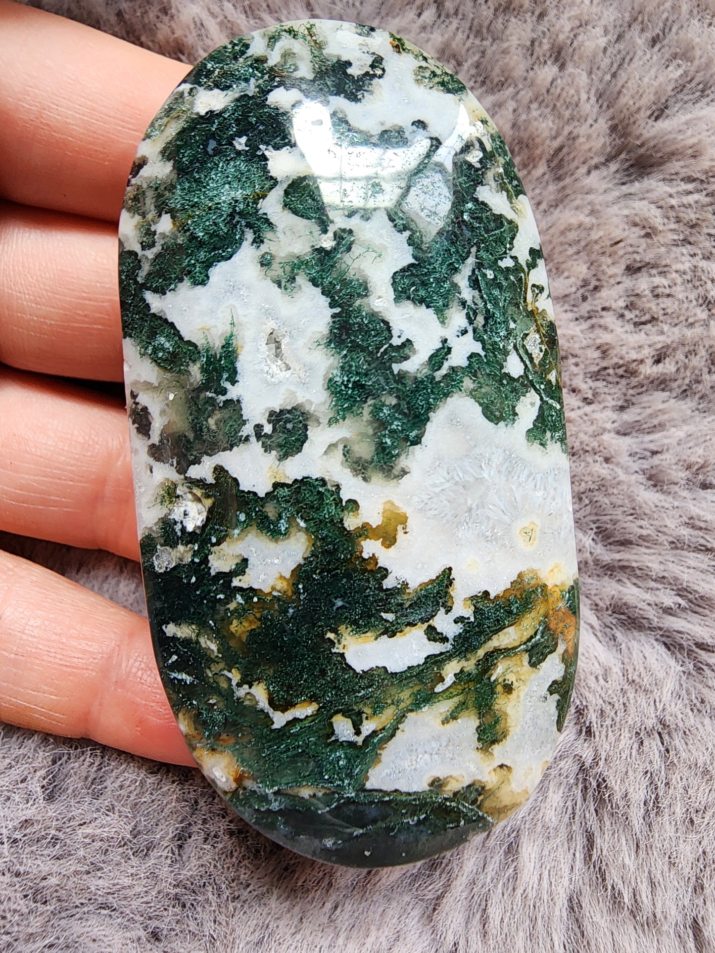 Moss Agate Palmstone