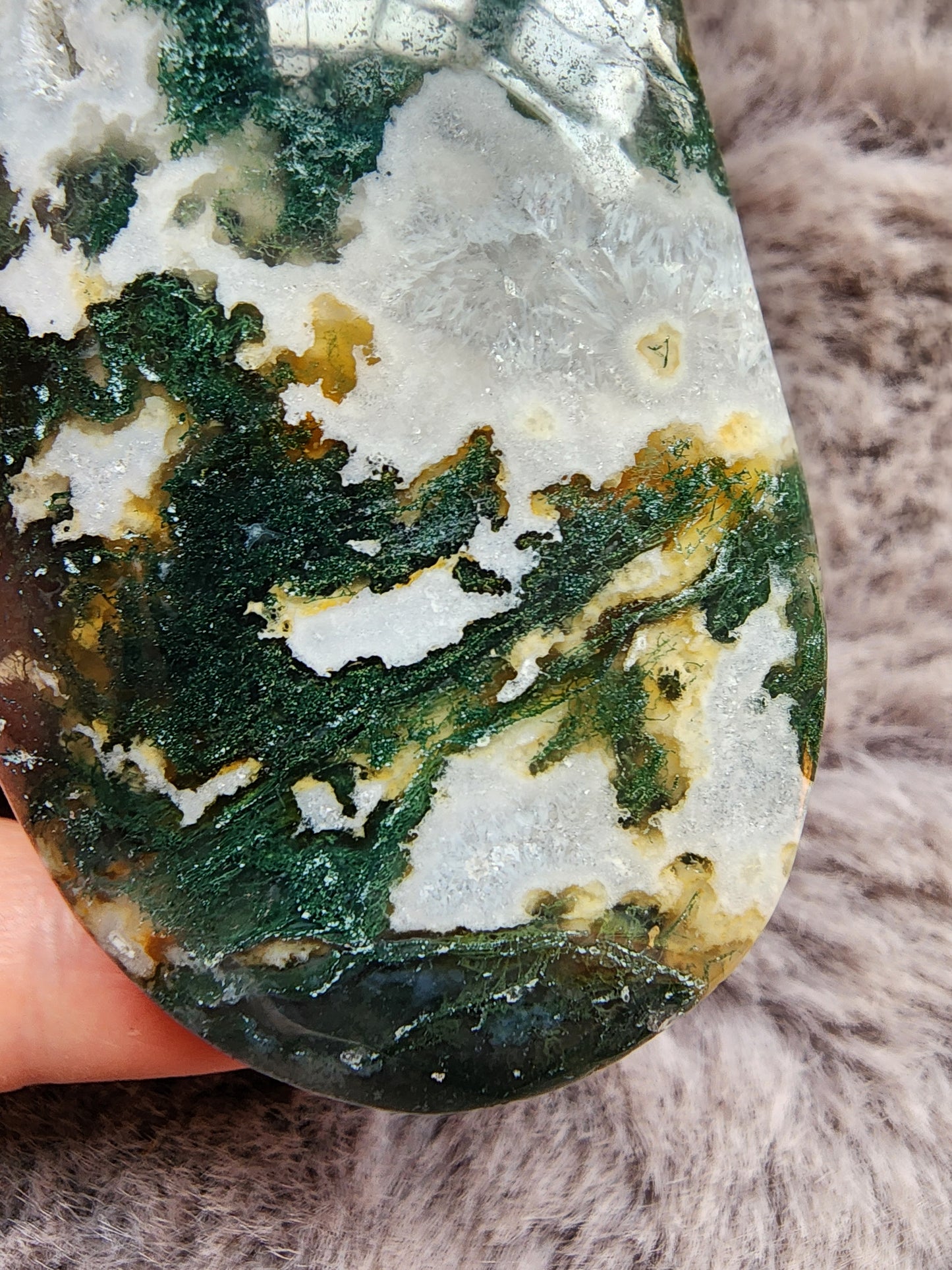 Moss Agate Palmstone