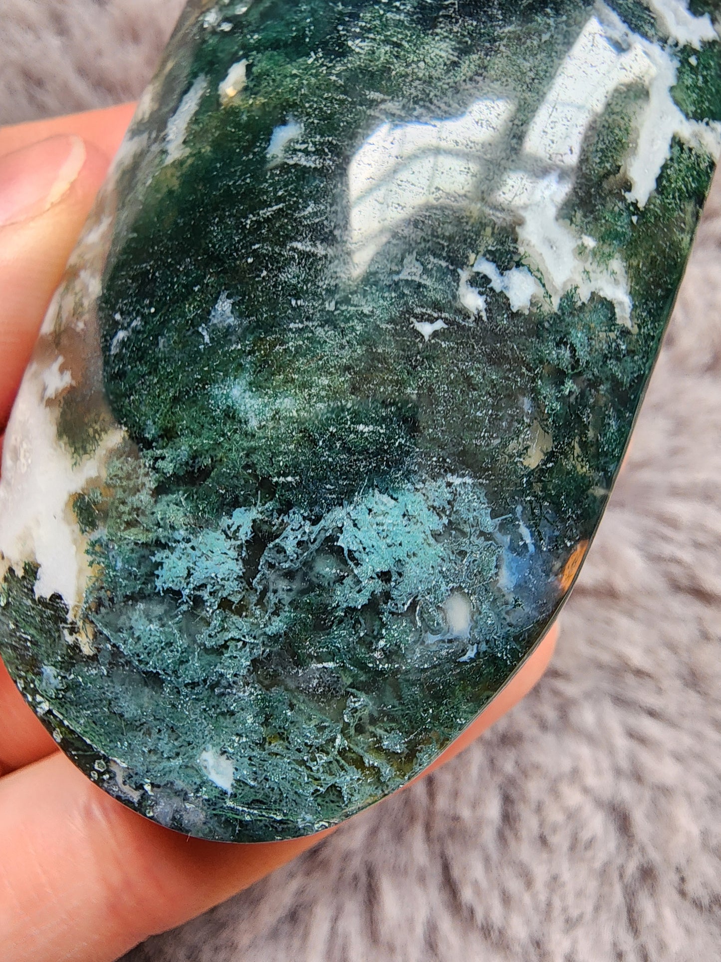 Moss Agate Palmstone