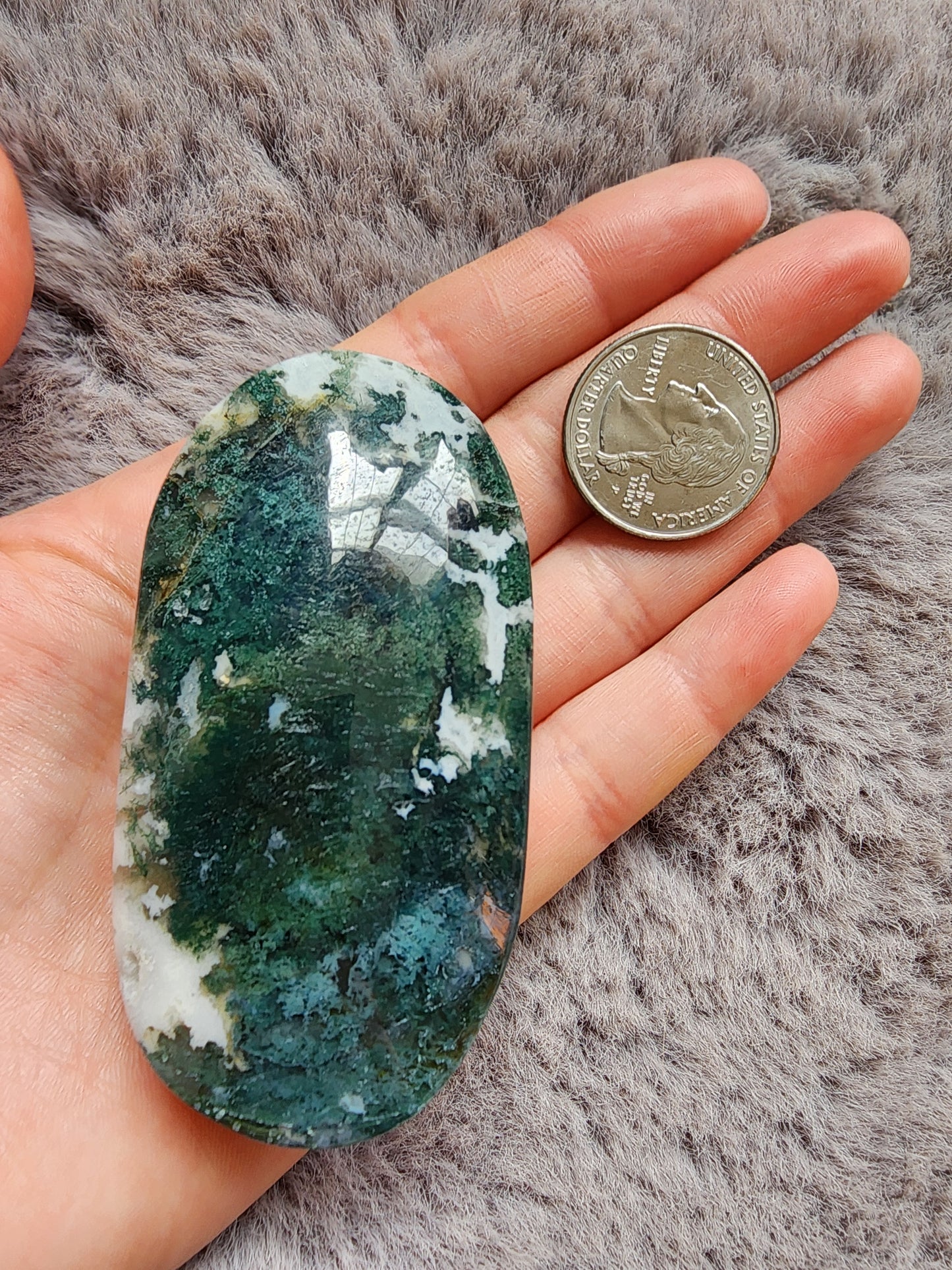 Moss Agate Palmstone