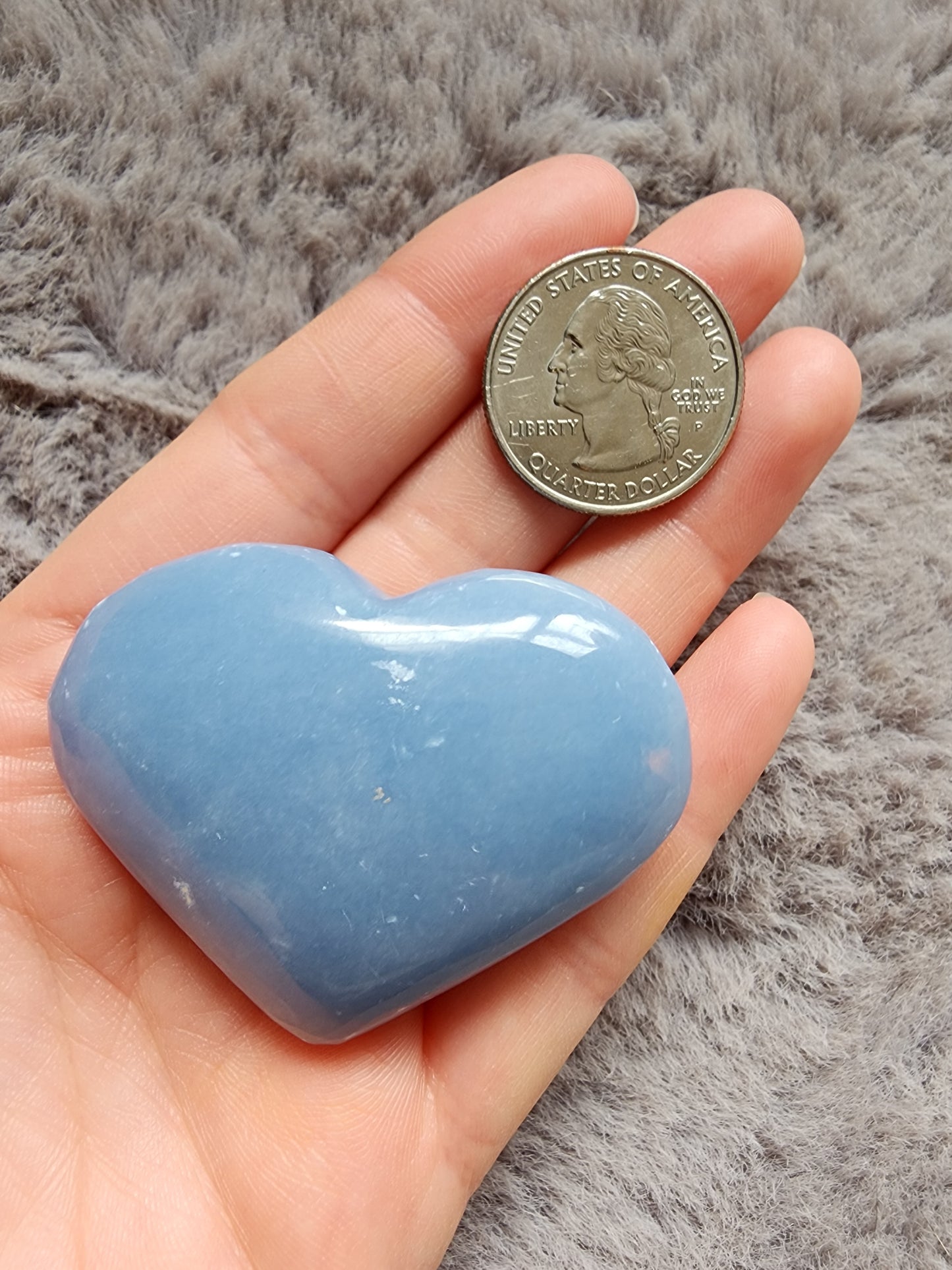 Angelite Heart