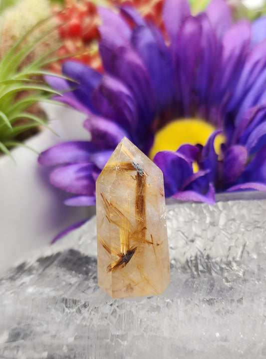 Rutilated Quartz Tower