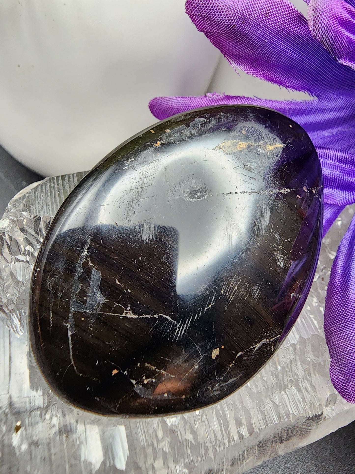 Black Tourmaline Palmstone