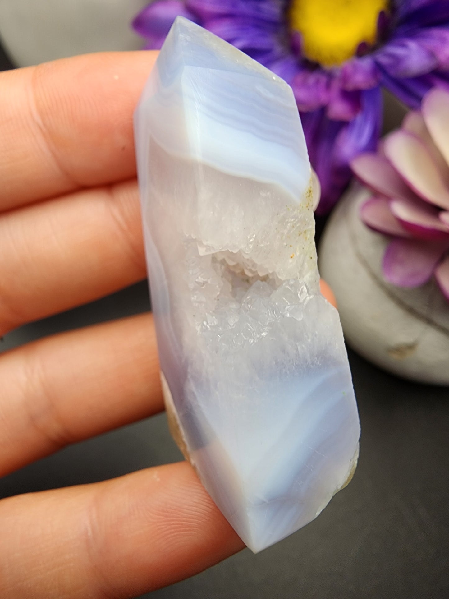 Blue Lace Agate Tower