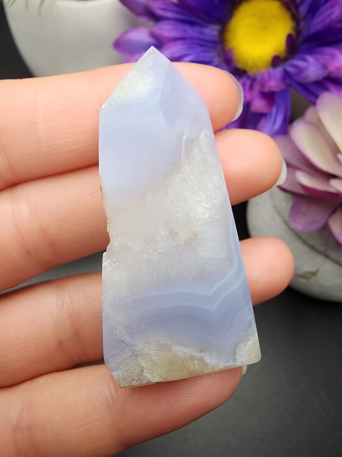 Blue Lace Agate Tower