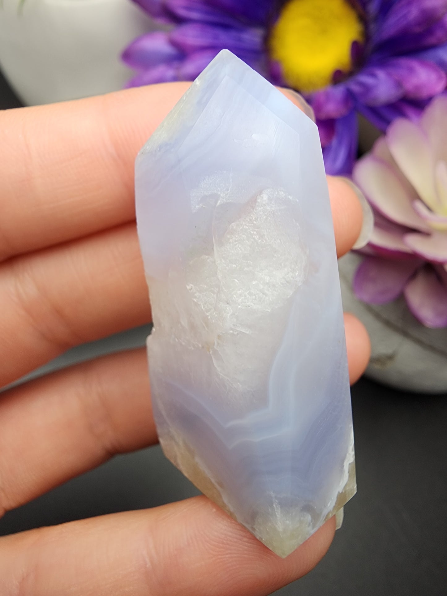 Blue Lace Agate Tower