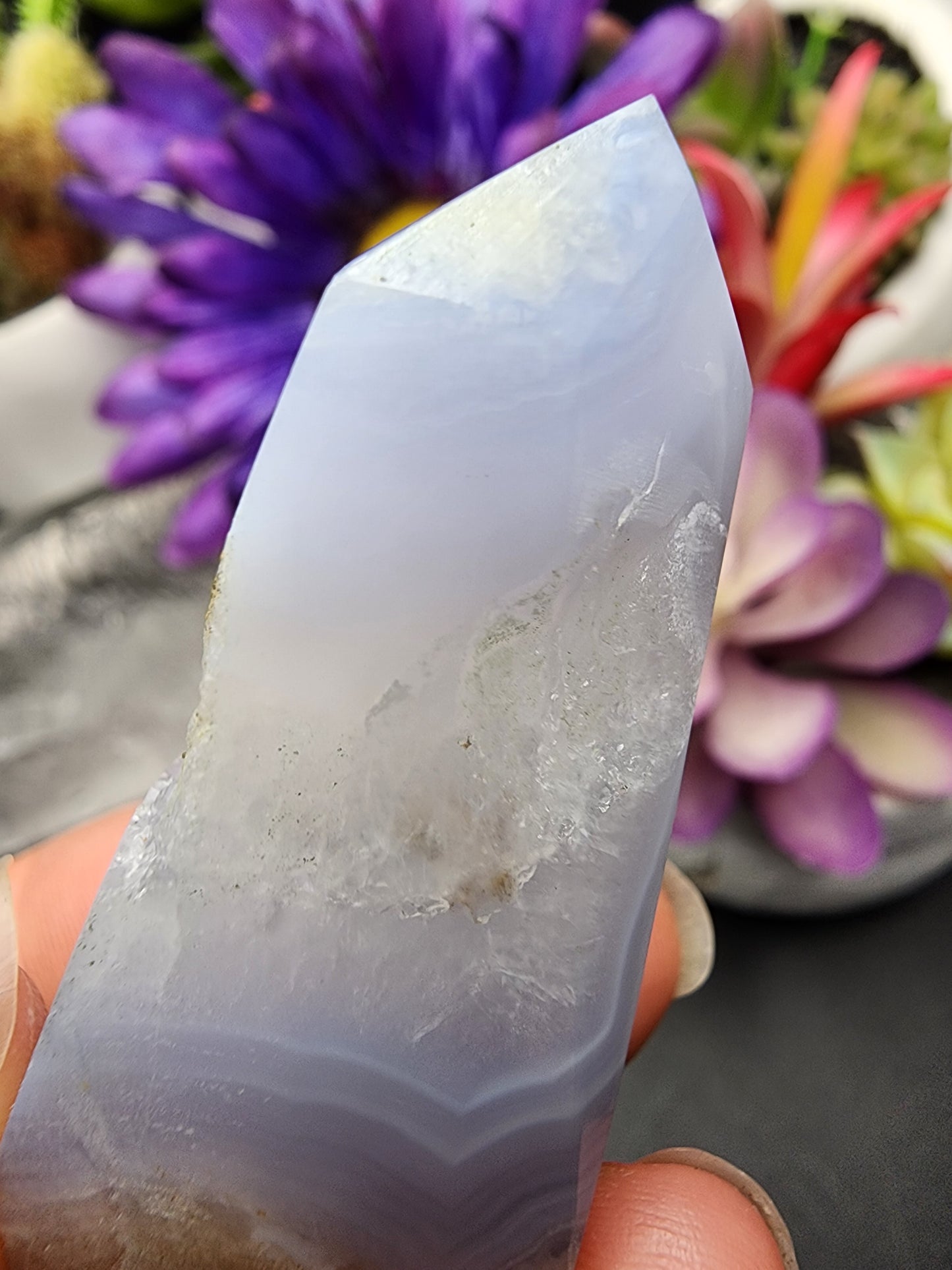 Blue Lace Agate Tower