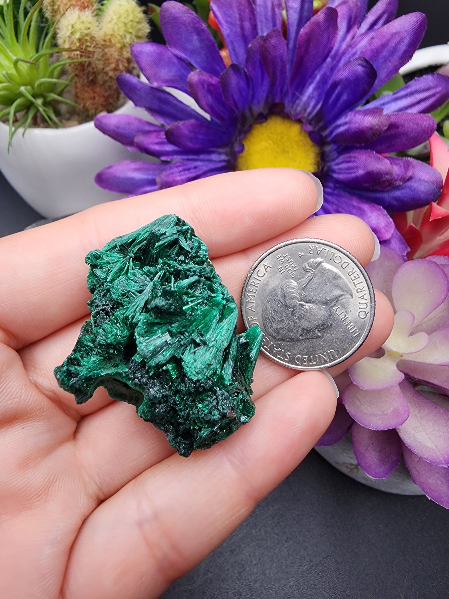 Fibrous Malachite