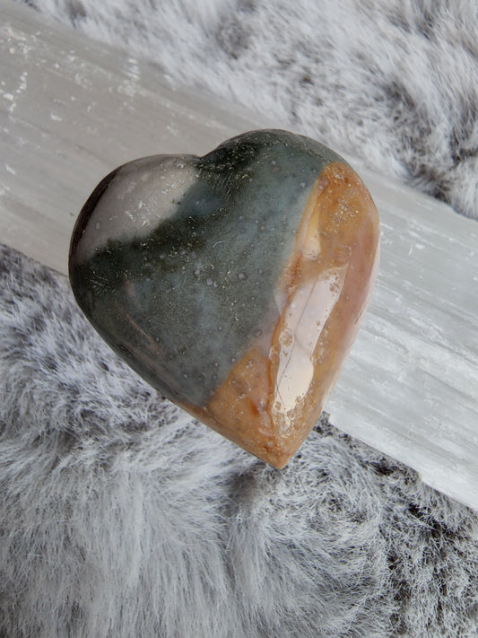 Polychrome Jasper Heart