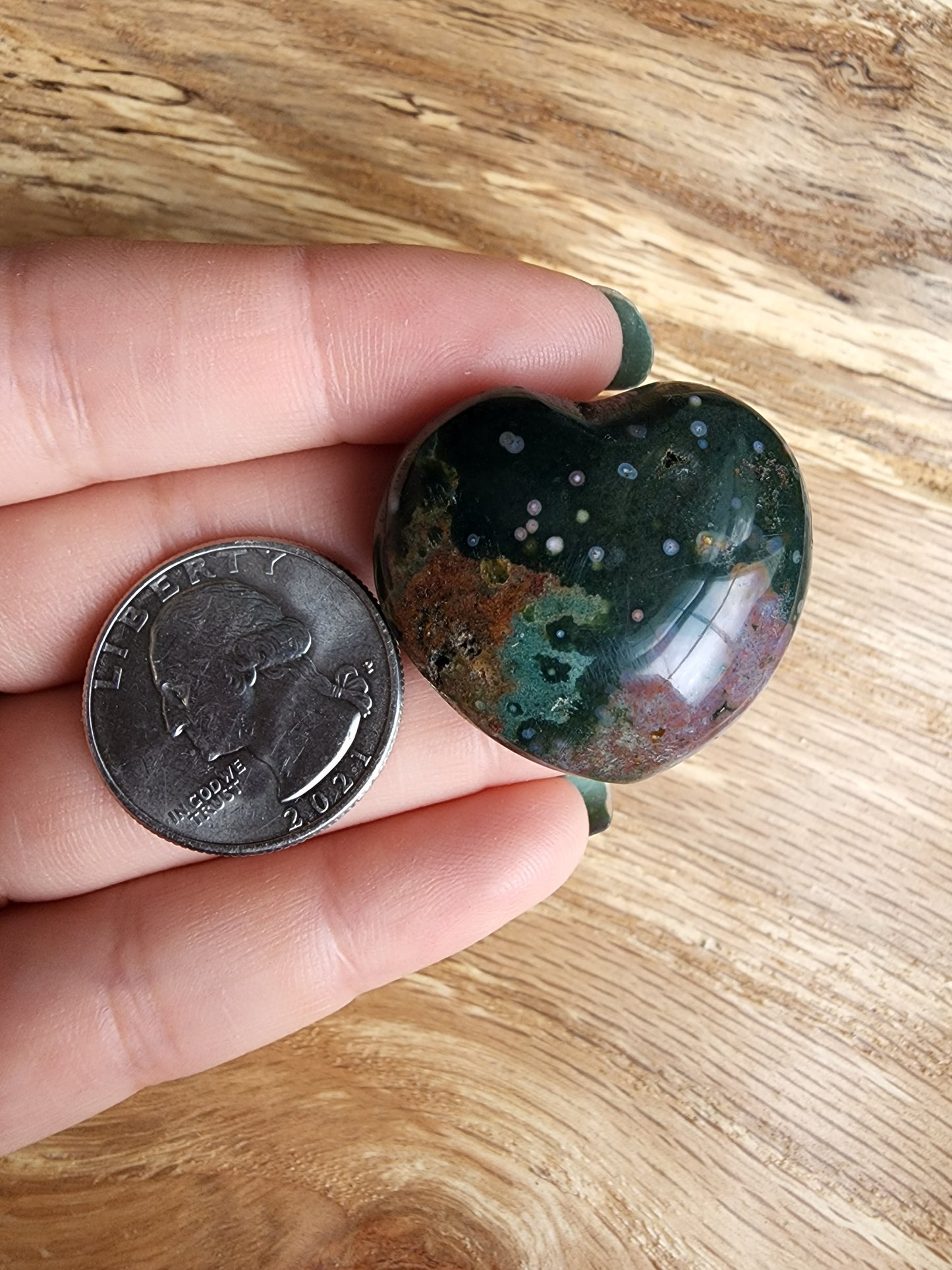 Ocean Jasper Heart