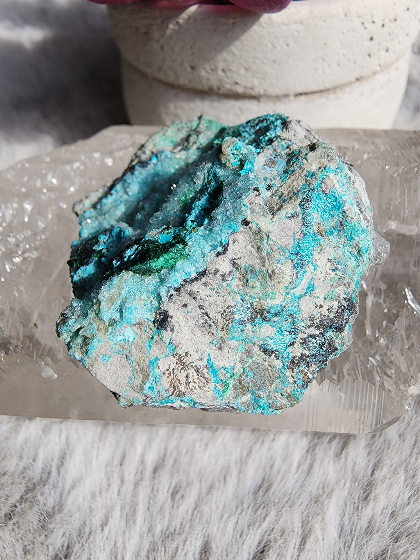 Druzy Chrysocolla Malachite