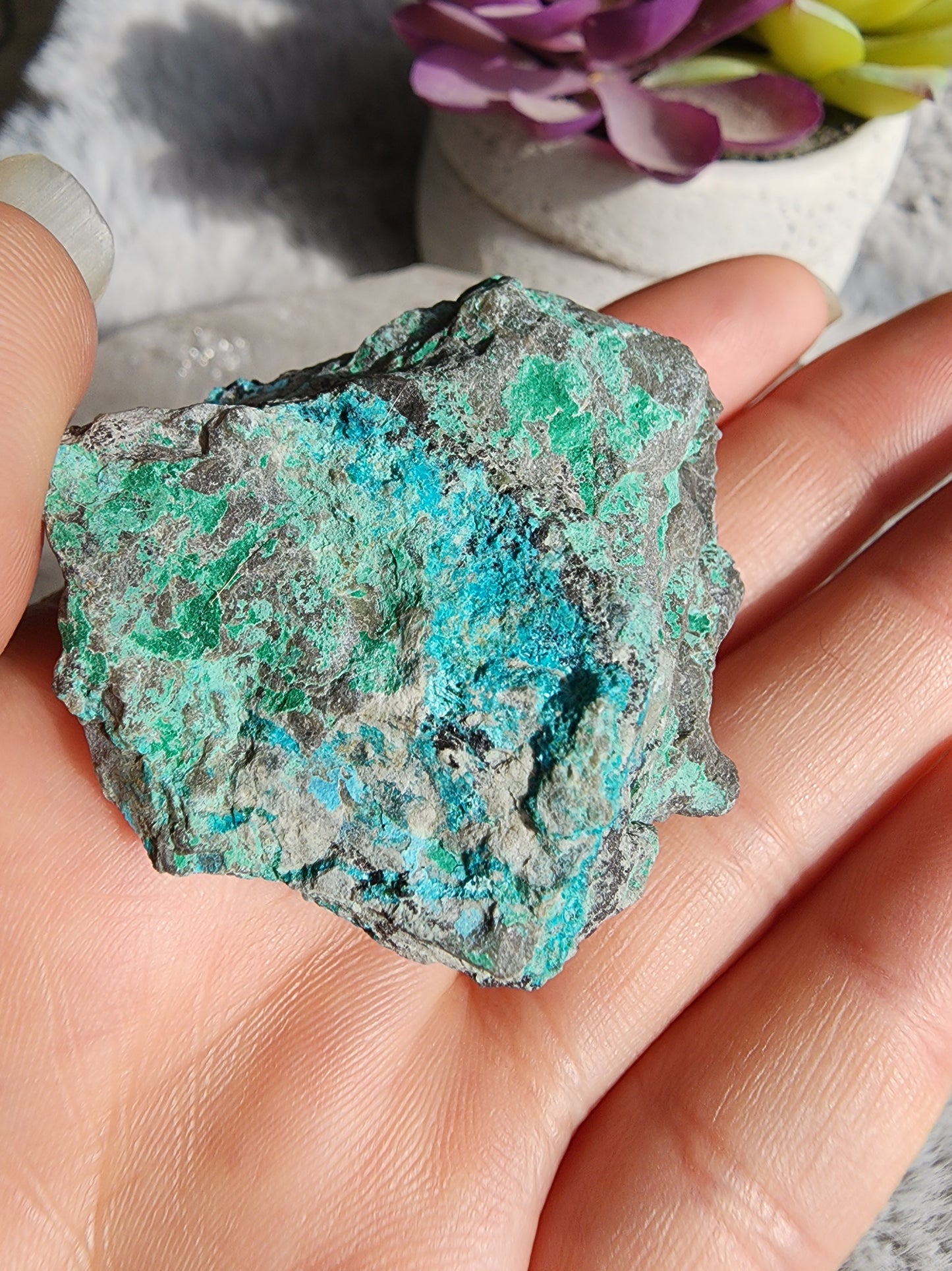 Druzy Chrysocolla Malachite