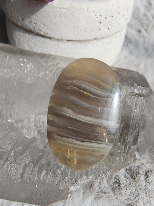 Banded Fluorite Cab