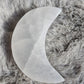 Selenite Crescent Moon Carving
