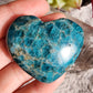 Blue Apaite Heart