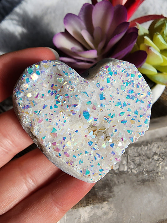Angel Aura Quartz Heart